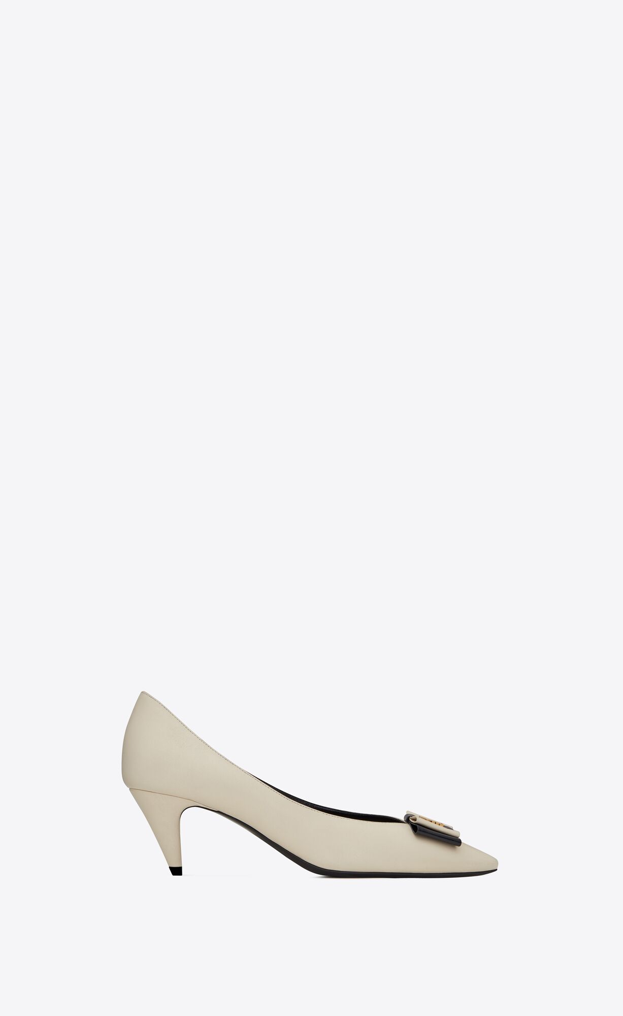 YSL Anaïs Bow Pumps In Smooth Kozene Námornícka Modrá | 49025-OFQN