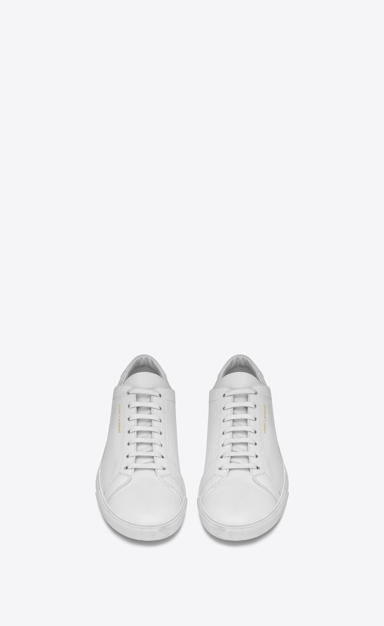 YSL Andy Sneakers In Kozene Biele | 09237-ETZD