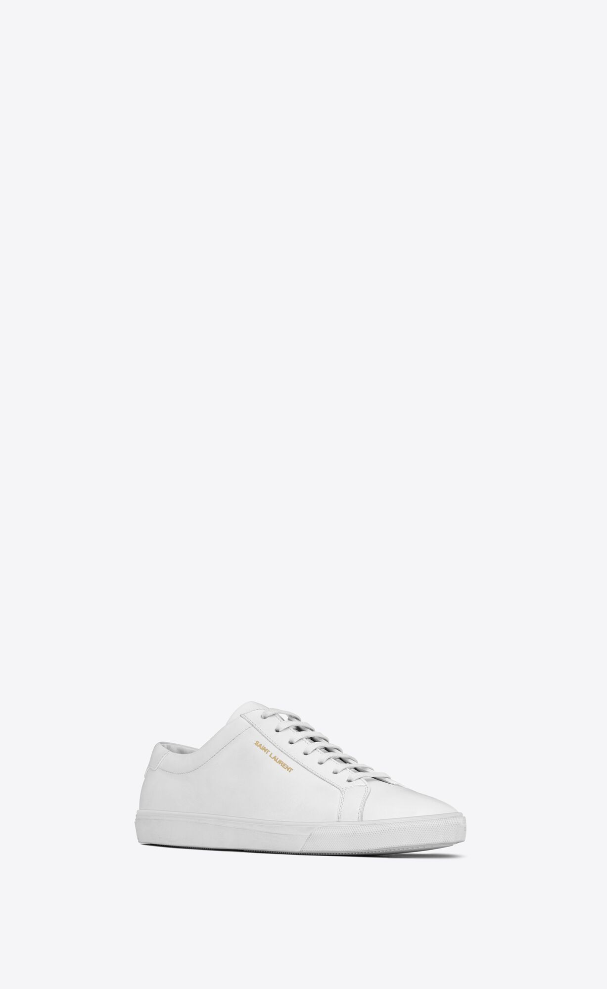 YSL Andy Sneakers In Kozene Biele | 62135-KNPR