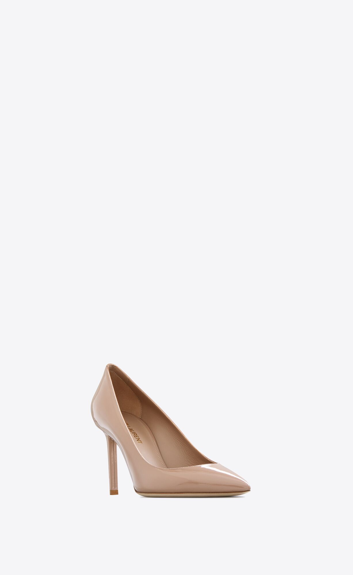 YSL Anja Pumps In Lakovane Kozene Tmavo Ruzove | 39576-FRBV