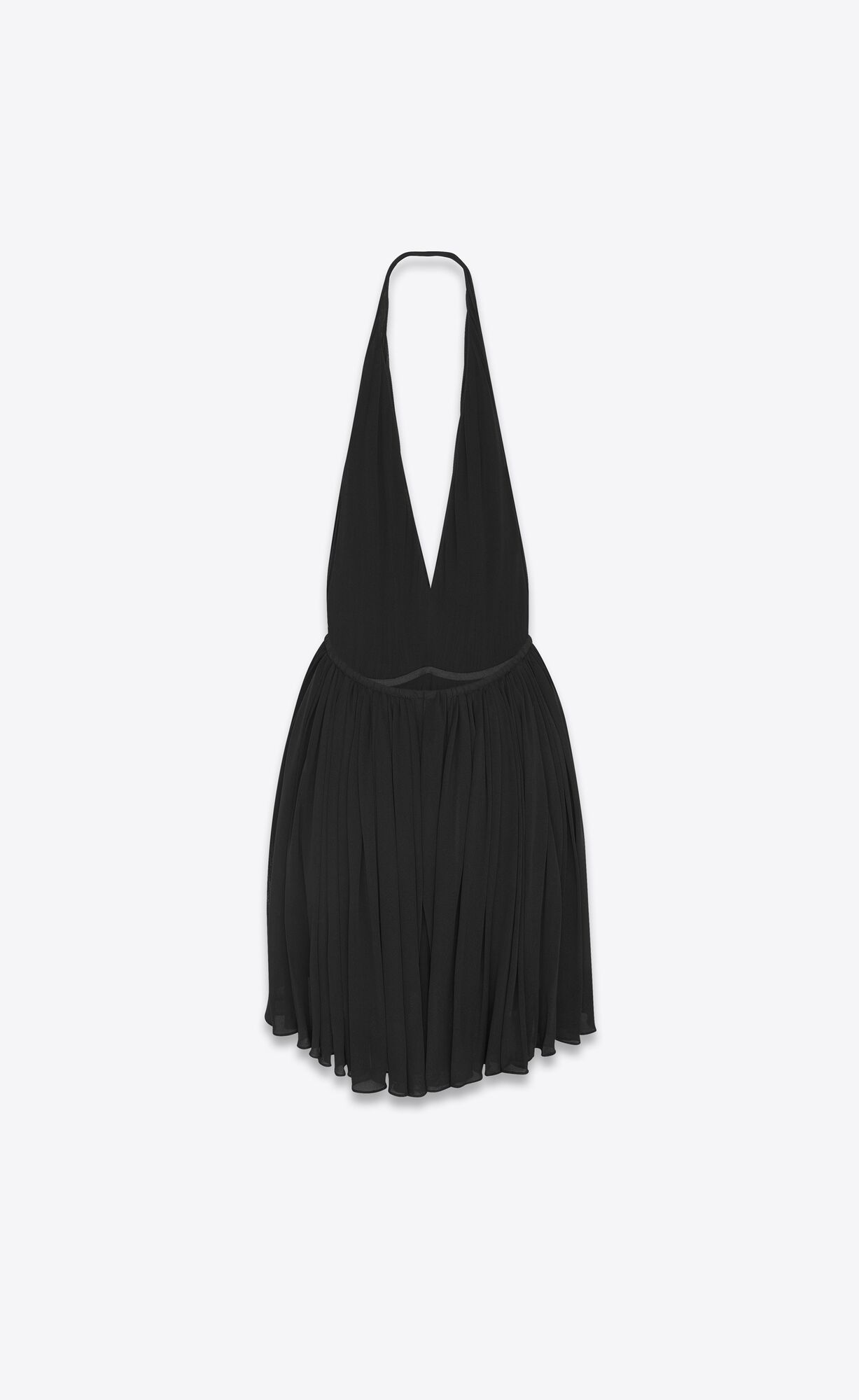 YSL Backless Saty In Crepe Jersey Noir | 81650-MXLG