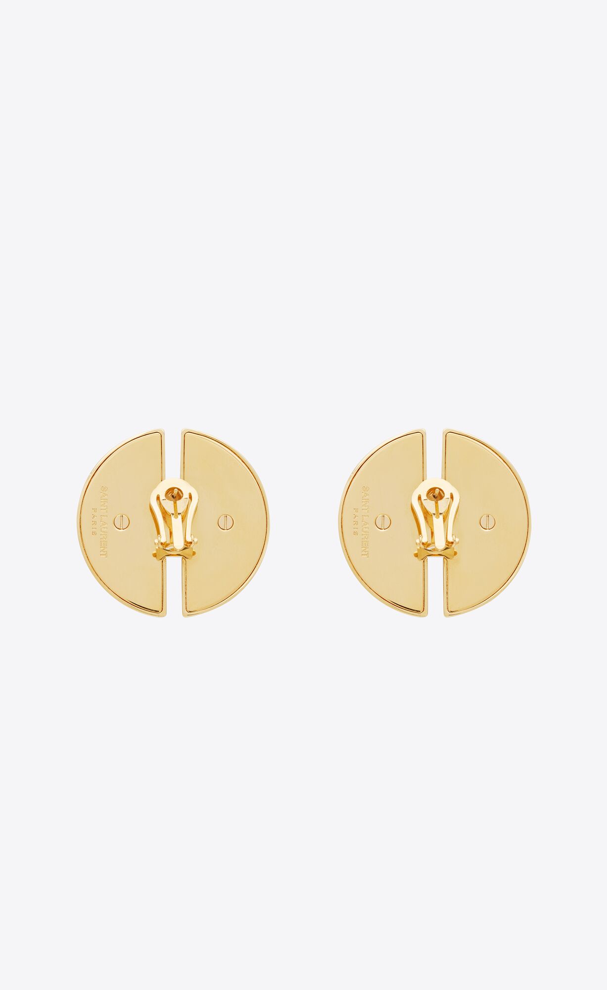 YSL Ball Split Earrings In Metal Zlate | 92178-XHOR