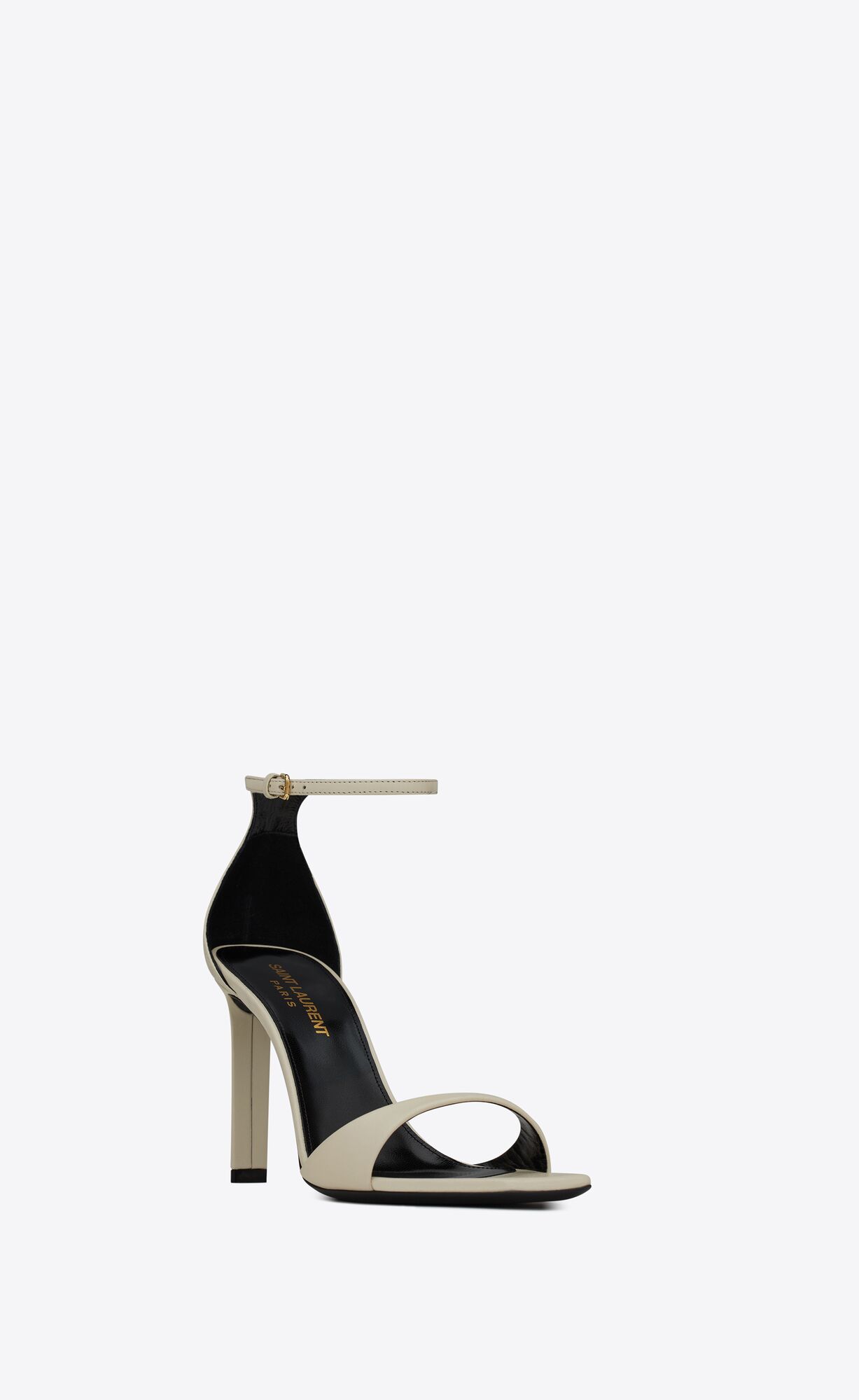 YSL Bea Sandals In Smooth Kozene Pearl | 17946-GIZK