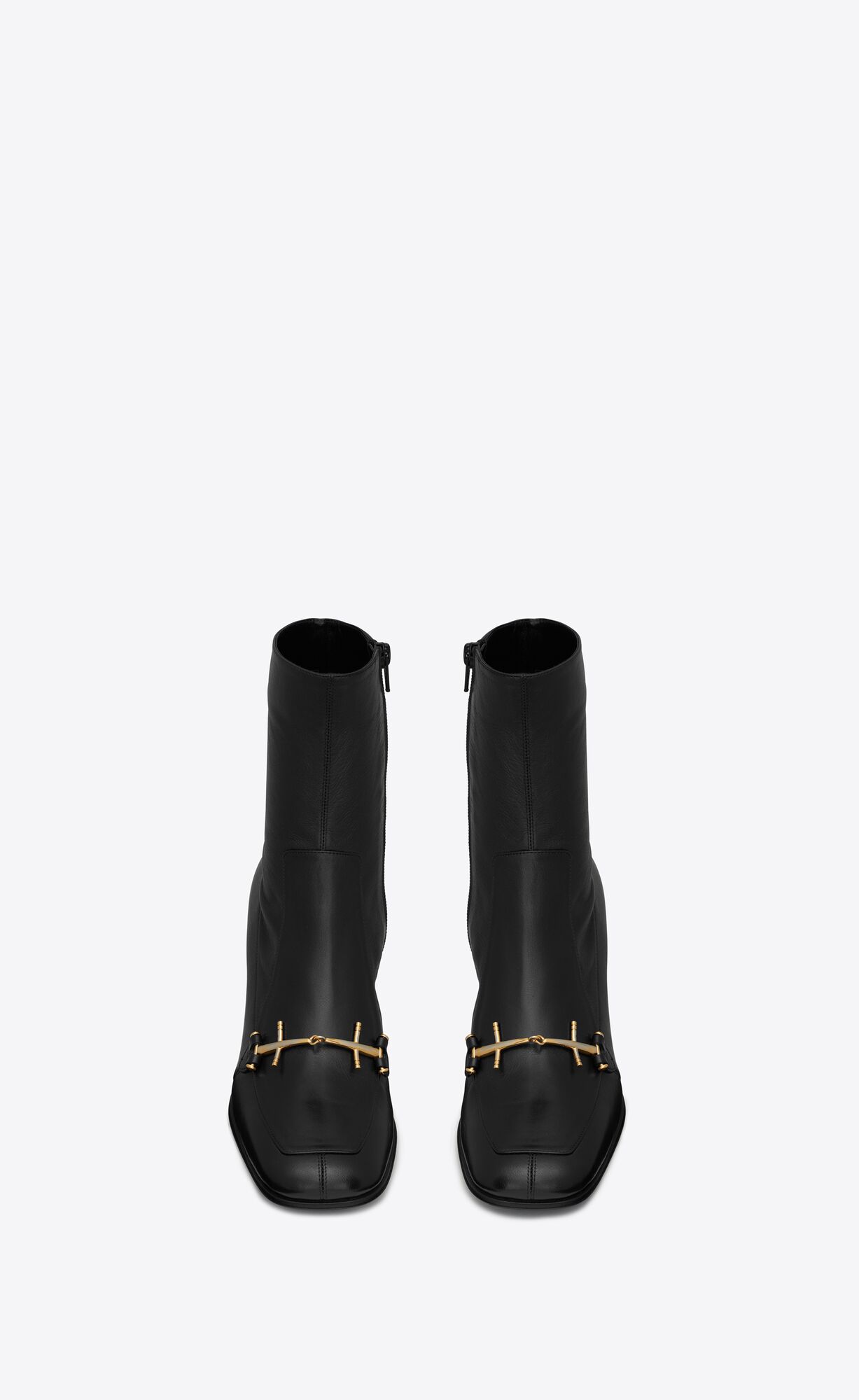 YSL Beau Boots In Smooth Kozene Noir | 13094-NZGT