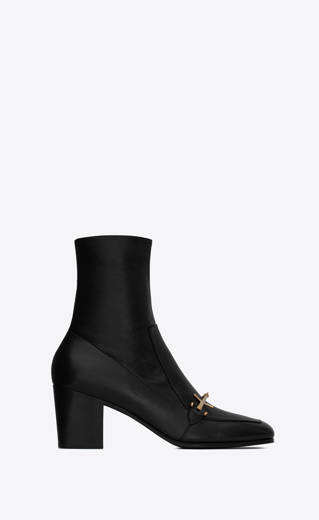 YSL Beau Boots In Smooth Kozene Noir | 13094-NZGT