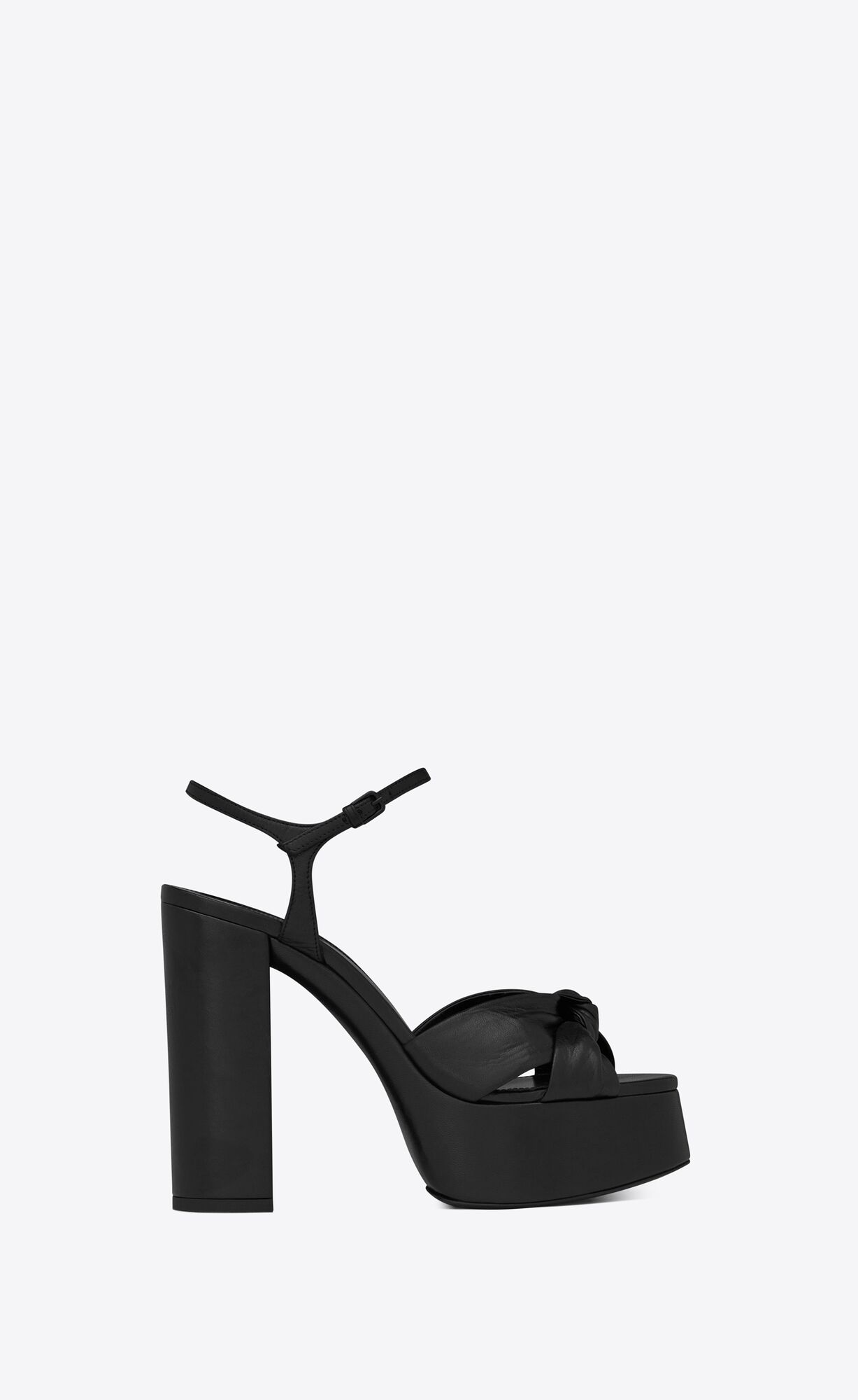 YSL Bianca Platforme Sandals In Smooth Kozene Čierne | 37942-CHRX