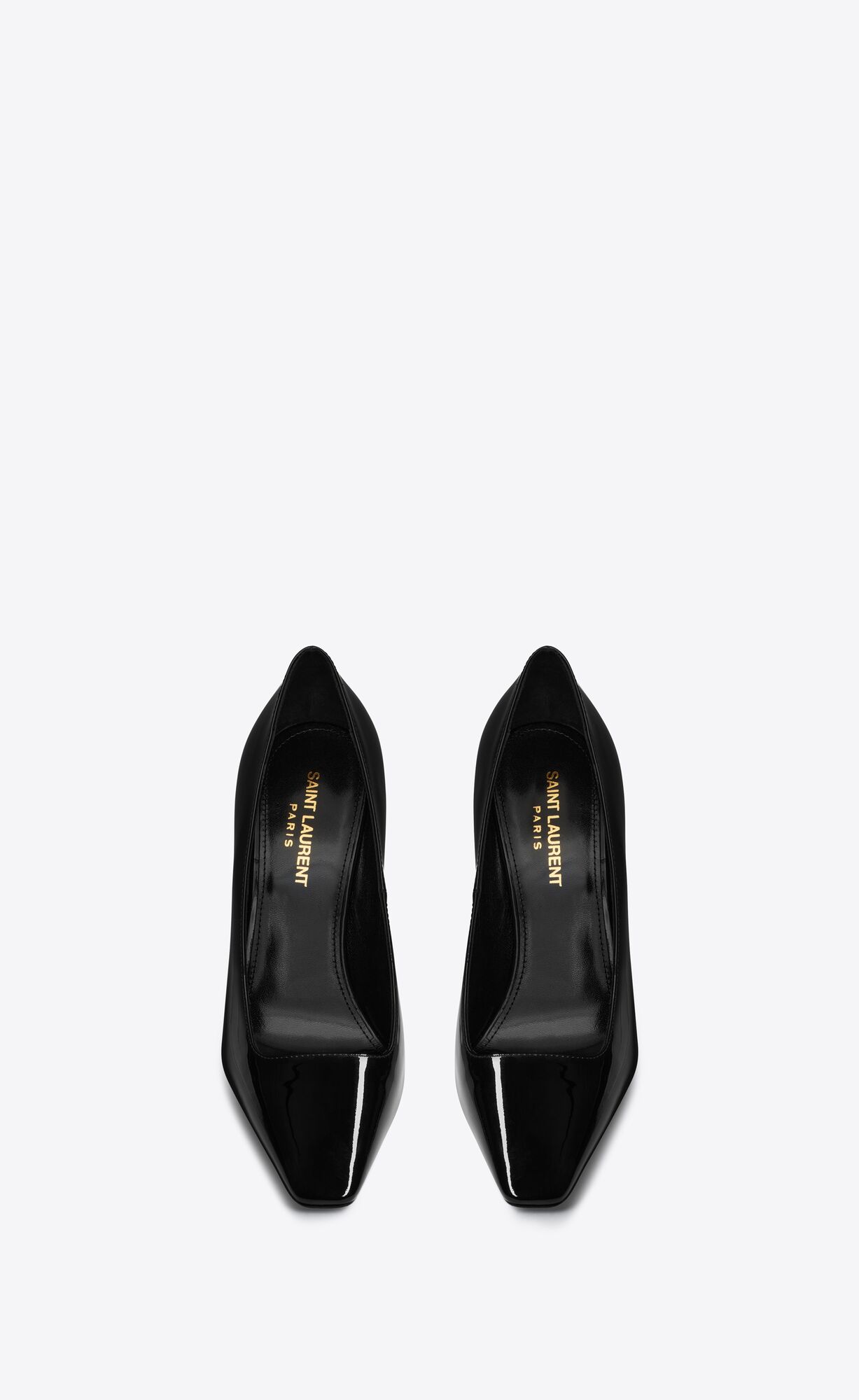 YSL Blade Pumps In Lakovane Kozene Noir | 65213-EVUL