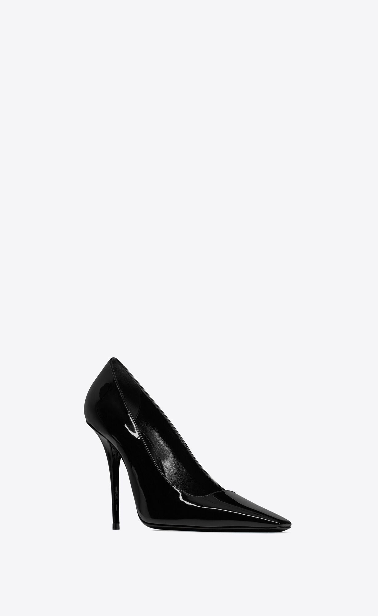 YSL Blade Pumps In Lakovane Kozene Noir | 65213-EVUL