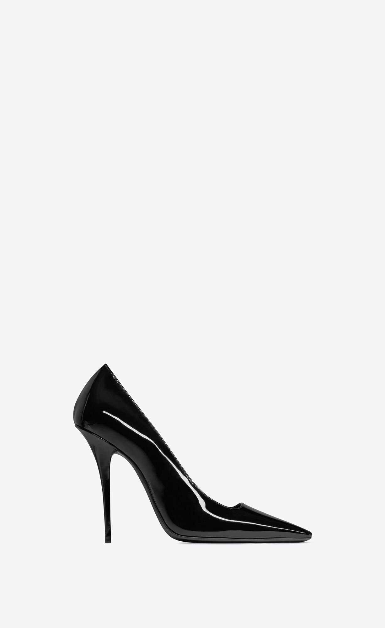 YSL Blade Pumps In Lakovane Kozene Noir | 65213-EVUL