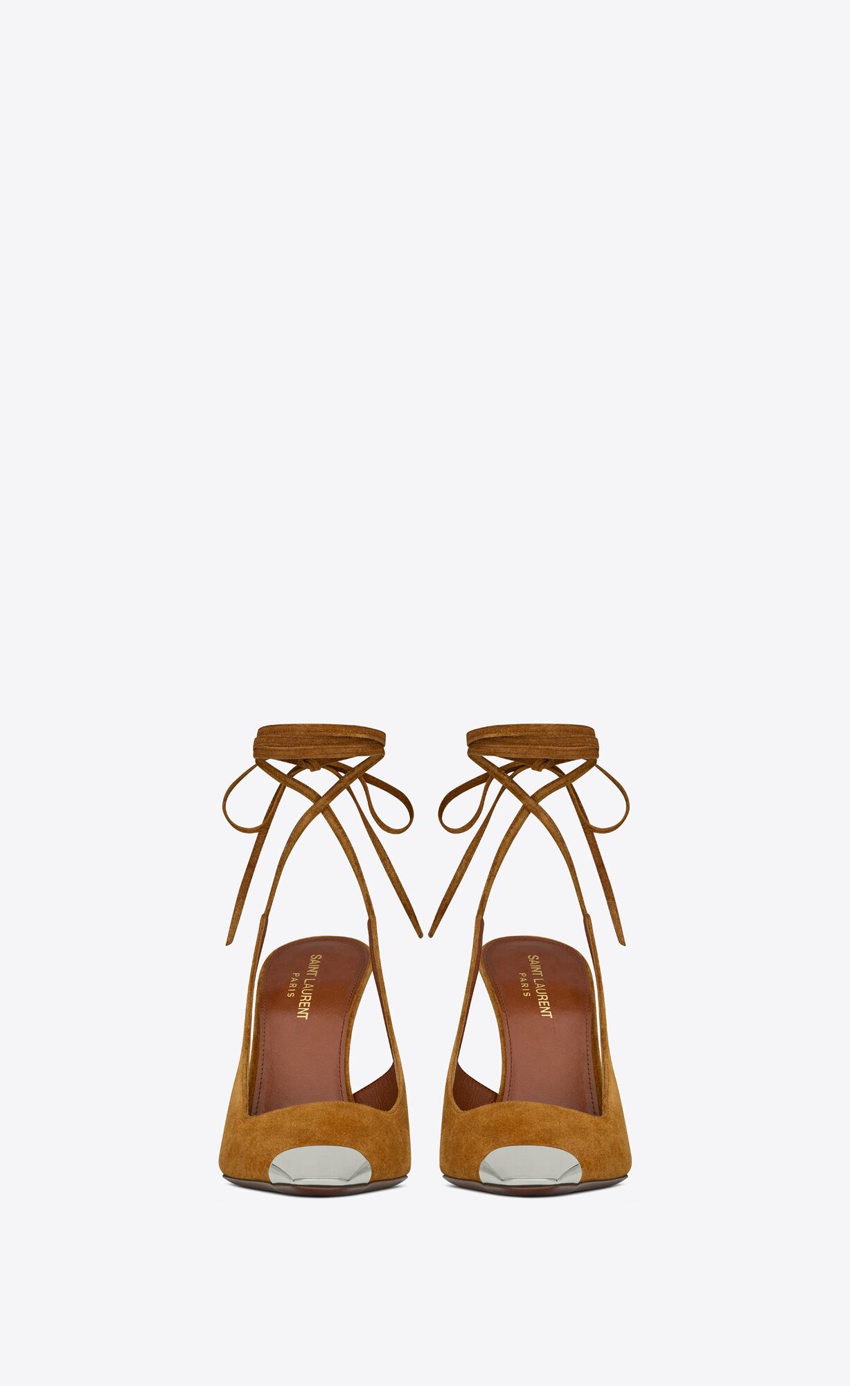 YSL Blade Slingback Pumps In Semisove Ocre | 81325-NCMV