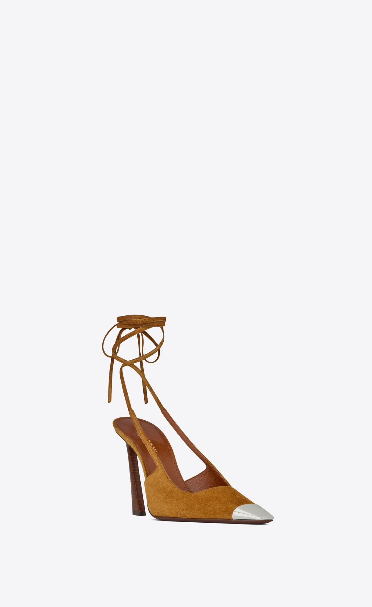 YSL Blade Slingback Pumps In Semisove Ocre | 81325-NCMV