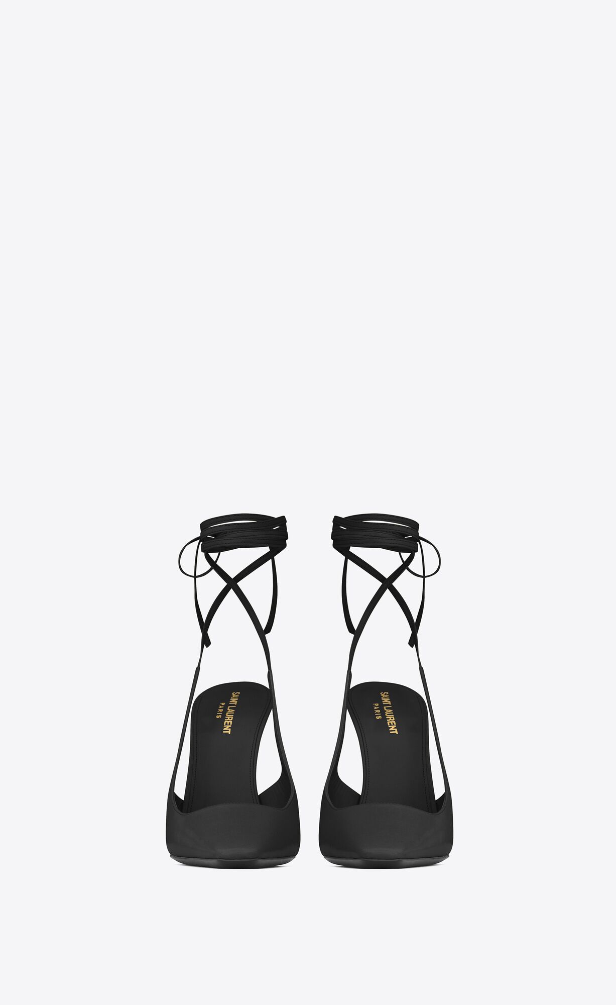 YSL Blade Slingback Pumps In Smooth Kozene Čierne | 08953-ADBM