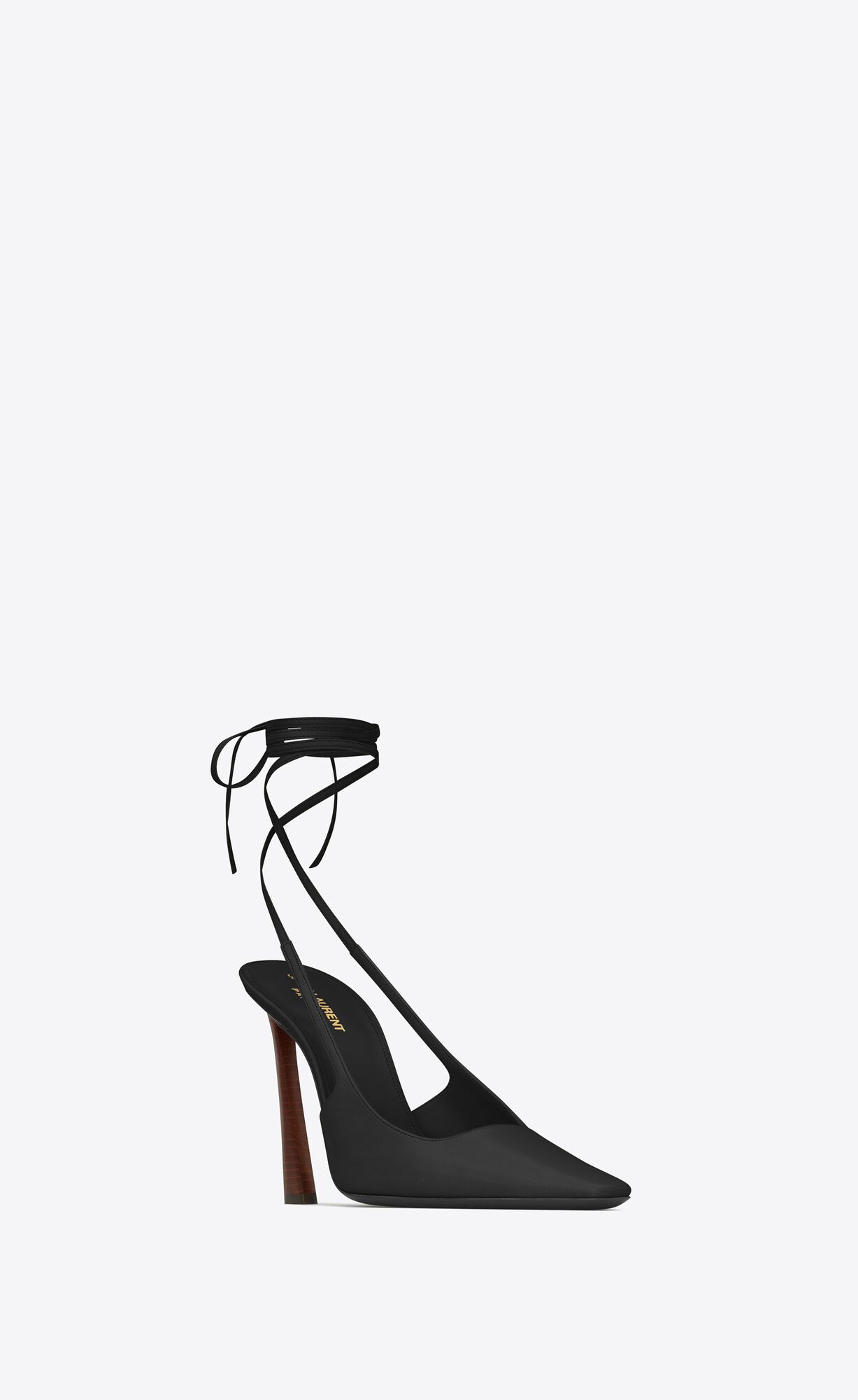 YSL Blade Slingback Pumps In Smooth Kozene Čierne | 08953-ADBM