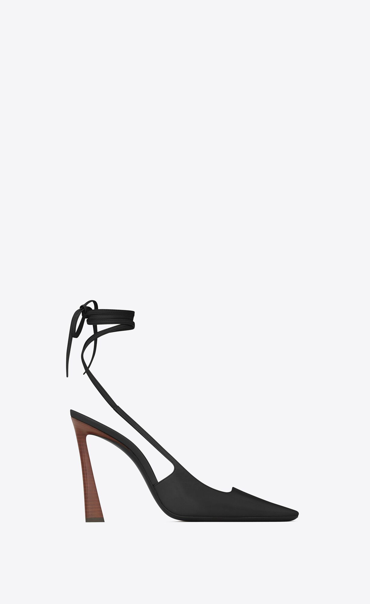 YSL Blade Slingback Pumps In Smooth Kozene Čierne | 08953-ADBM