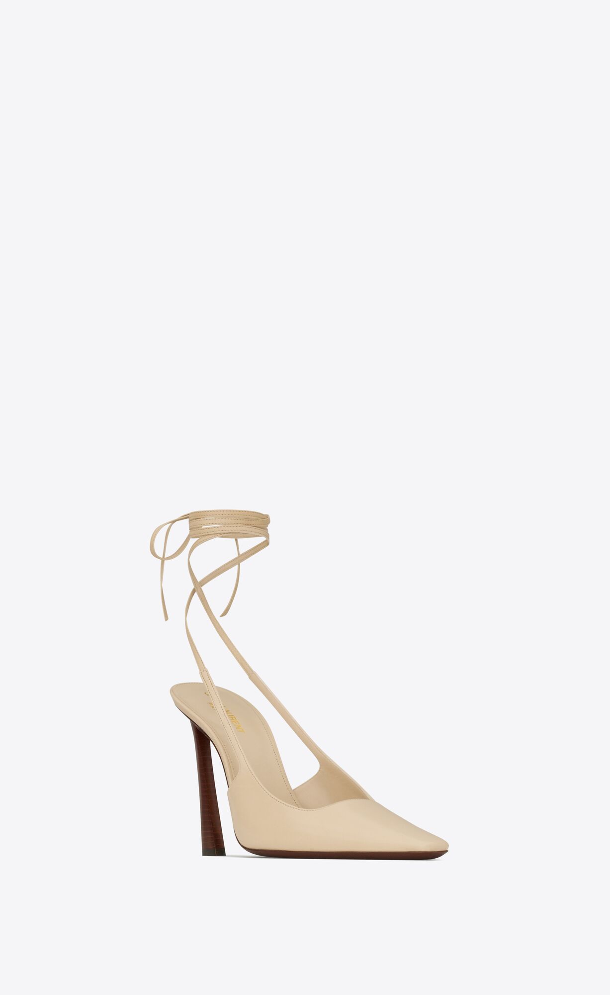 YSL Blade Slingback Pumps In Smooth Kozene Béžové | 58107-ALSU