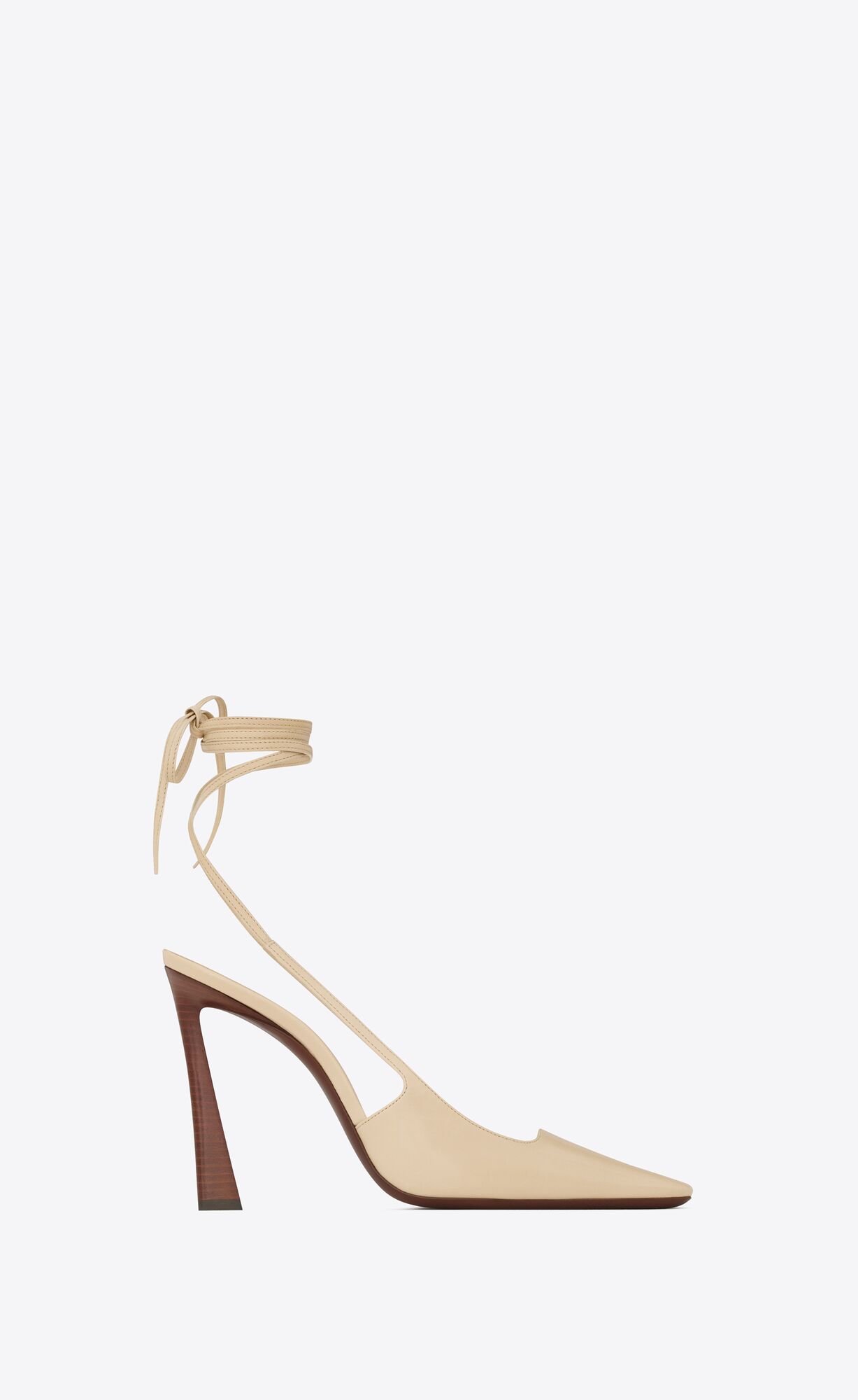 YSL Blade Slingback Pumps In Smooth Kozene Béžové | 58107-ALSU