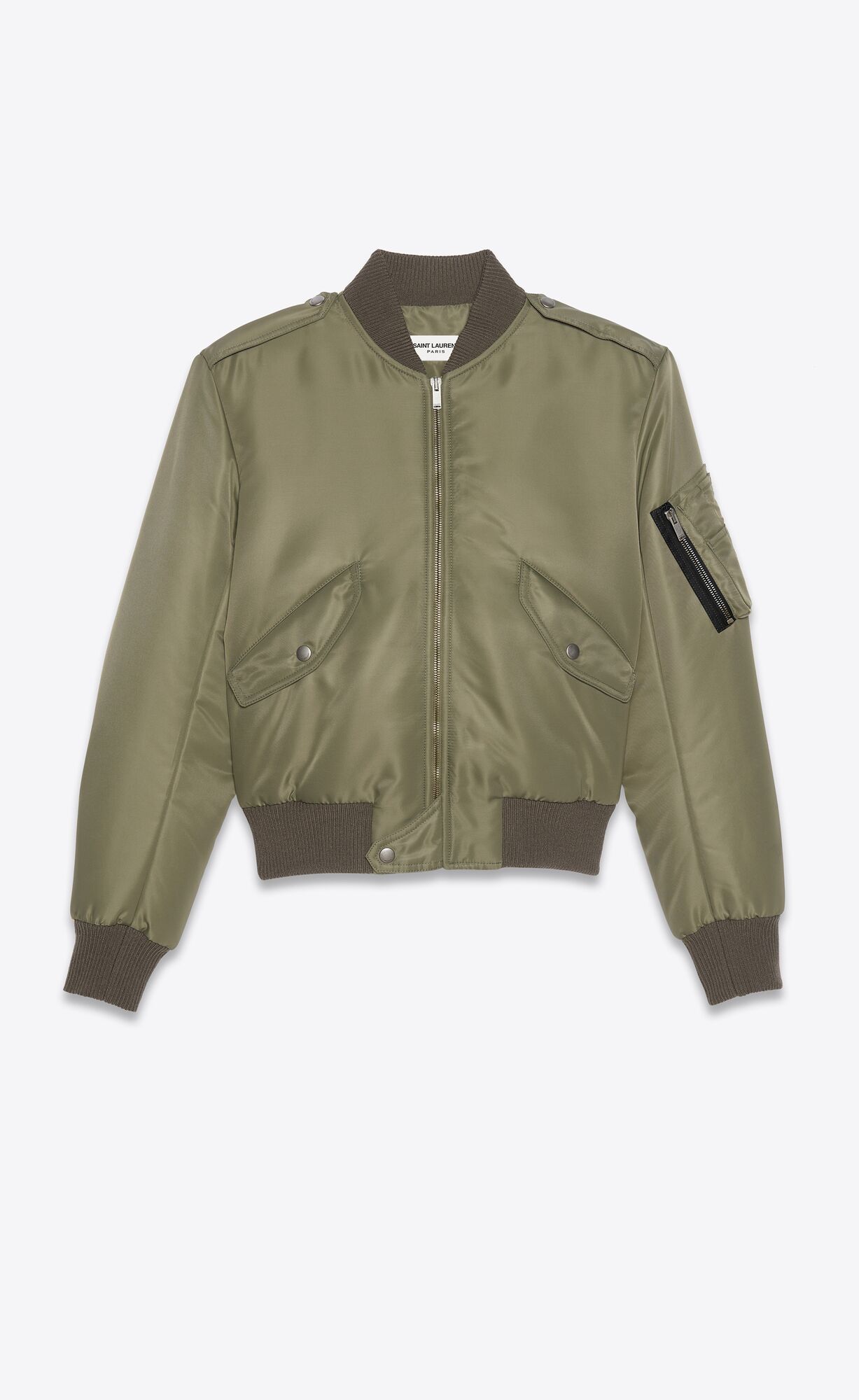 YSL Bomber Jacket In Nylon Hnedožltý | 97380-WHSX