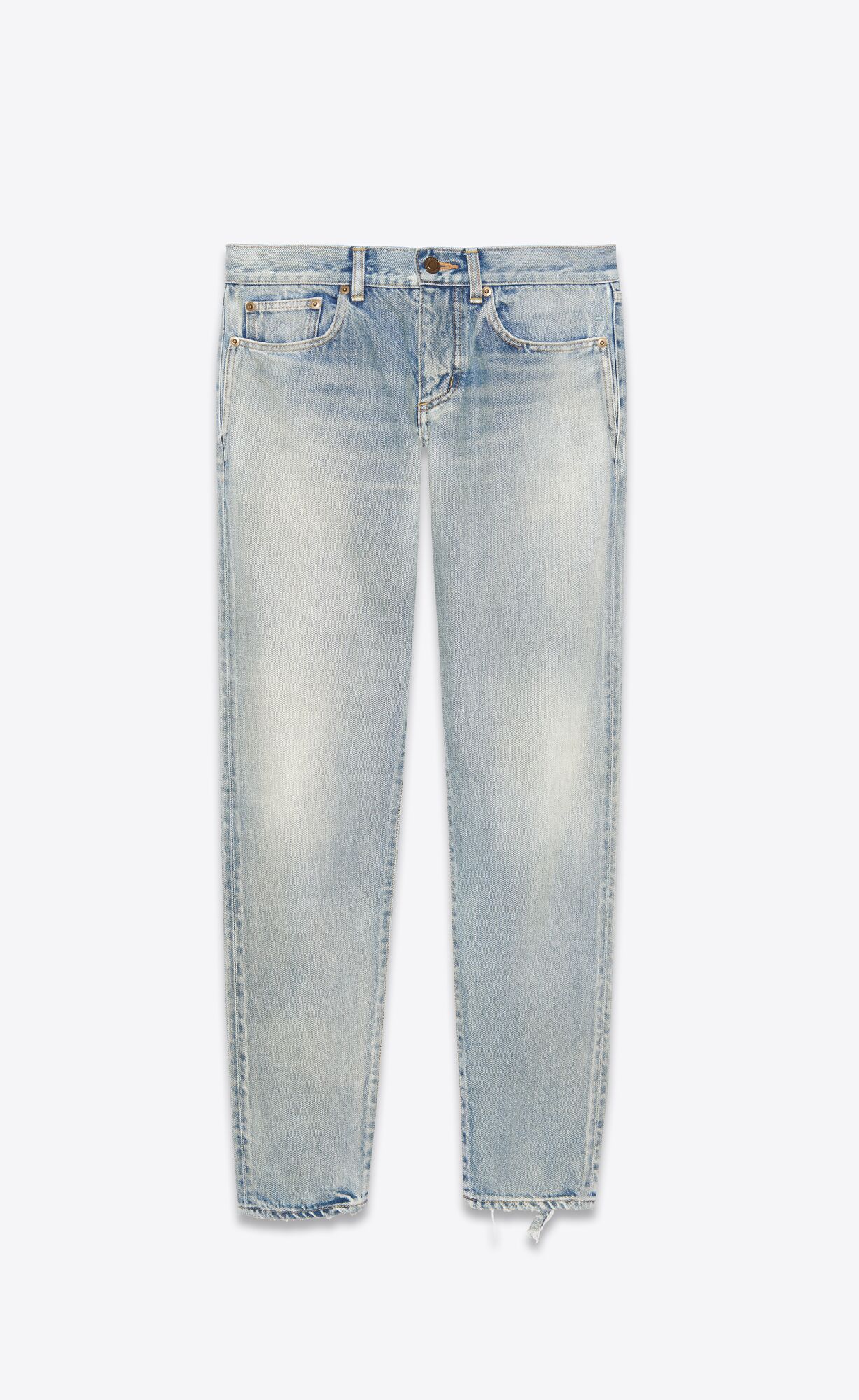 YSL Boyfriend Jeans Modre | 02419-JZEY