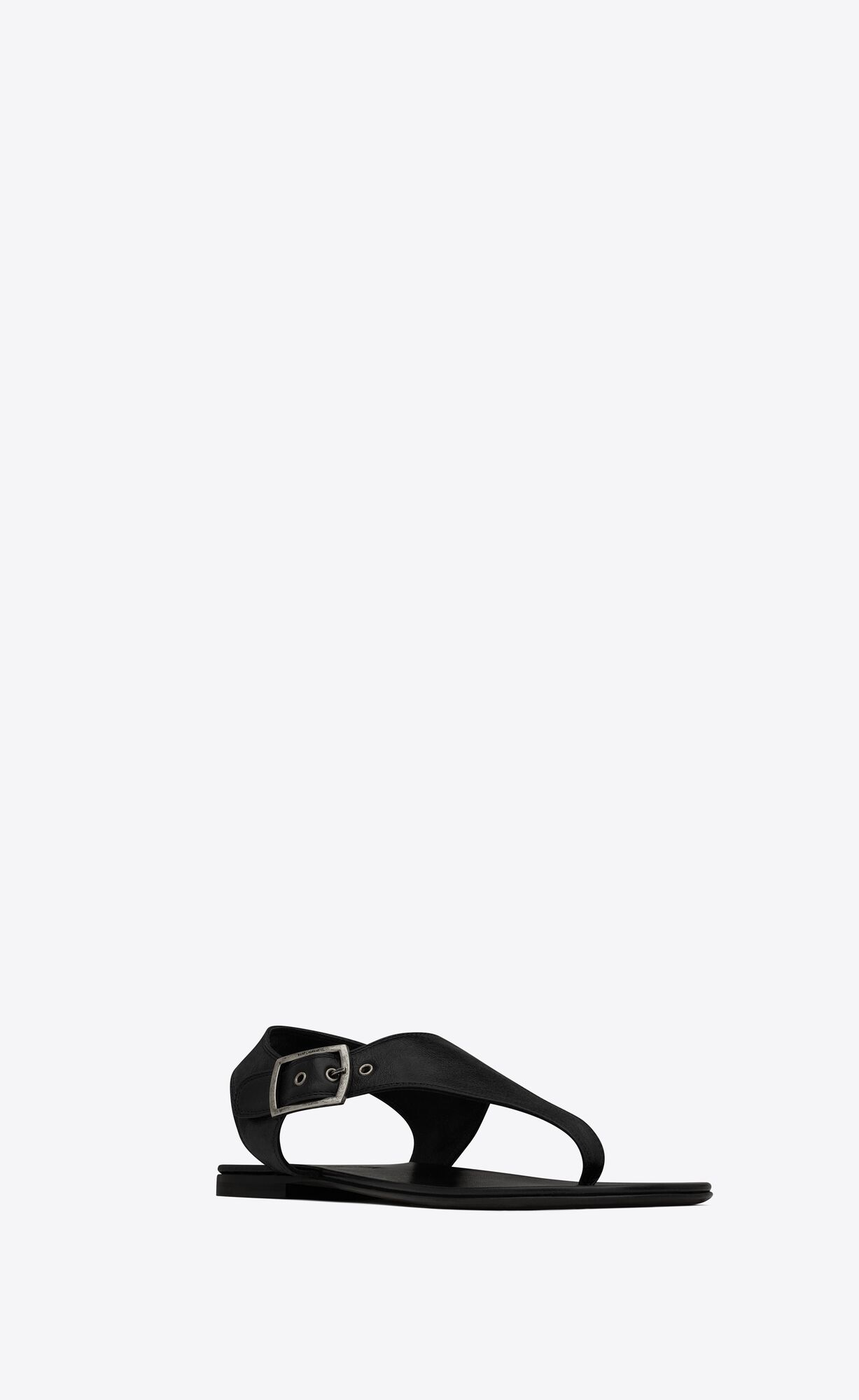 YSL Caleb Balerinky Sandals In Smooth Kozene Čierne | 21463-BMZD