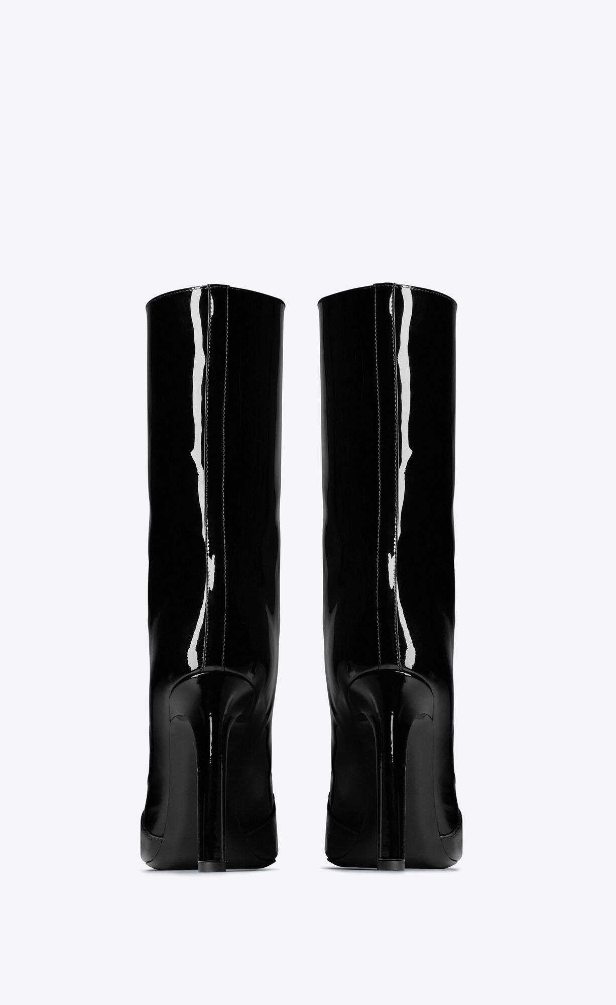 YSL Camden Boots In Lakovane Kozene Noir | 83720-PFJZ