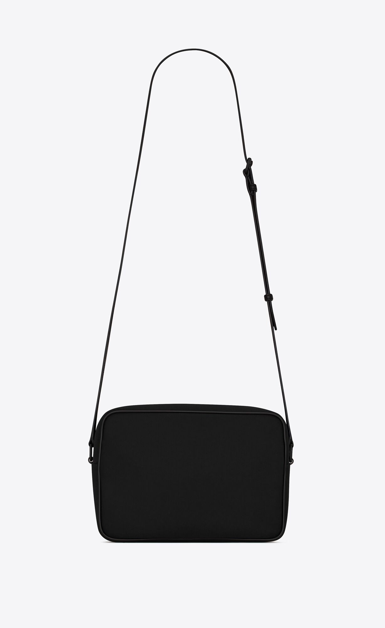 YSL Camp Camera Bag In Econyl® And Lambskin Noir | 91735-PVSG