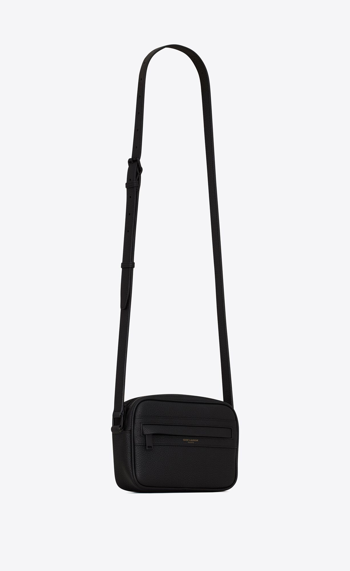 YSL Camp Small Camera Bag In Grained Kozene Noir | 15480-TKFN