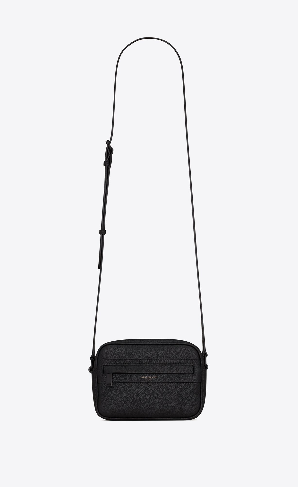 YSL Camp Small Camera Bag In Grained Kozene Noir | 15480-TKFN