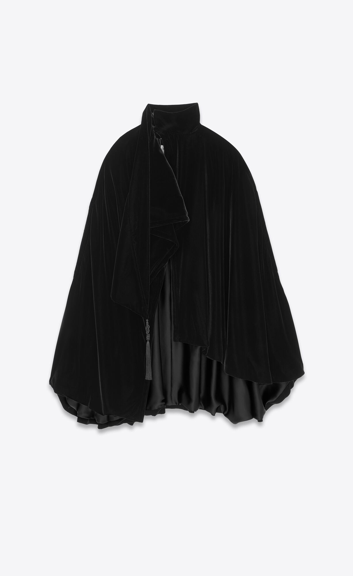 YSL Cape In Velvet Noir | 04528-NOGR