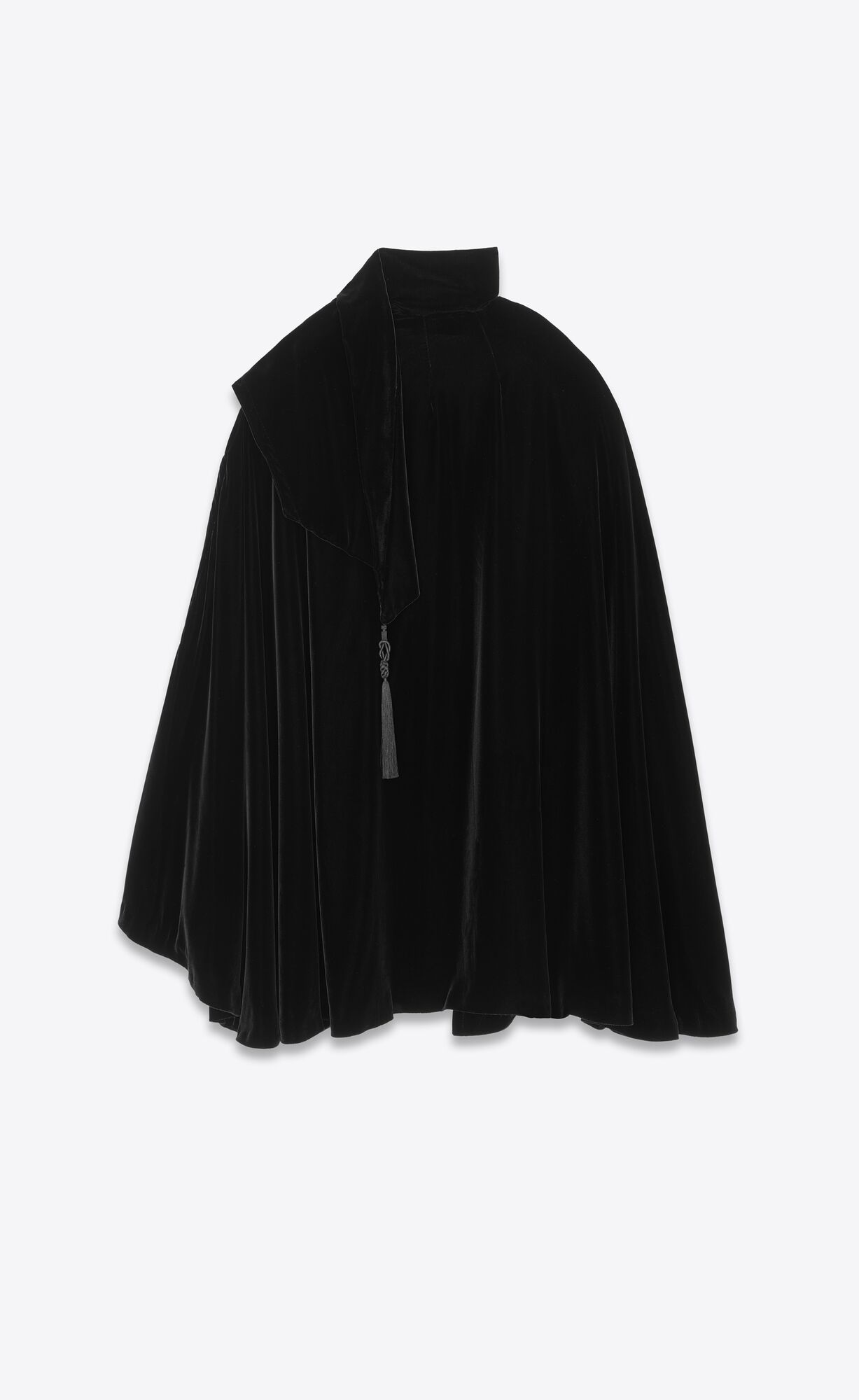 YSL Cape In Velvet Noir | 04528-NOGR