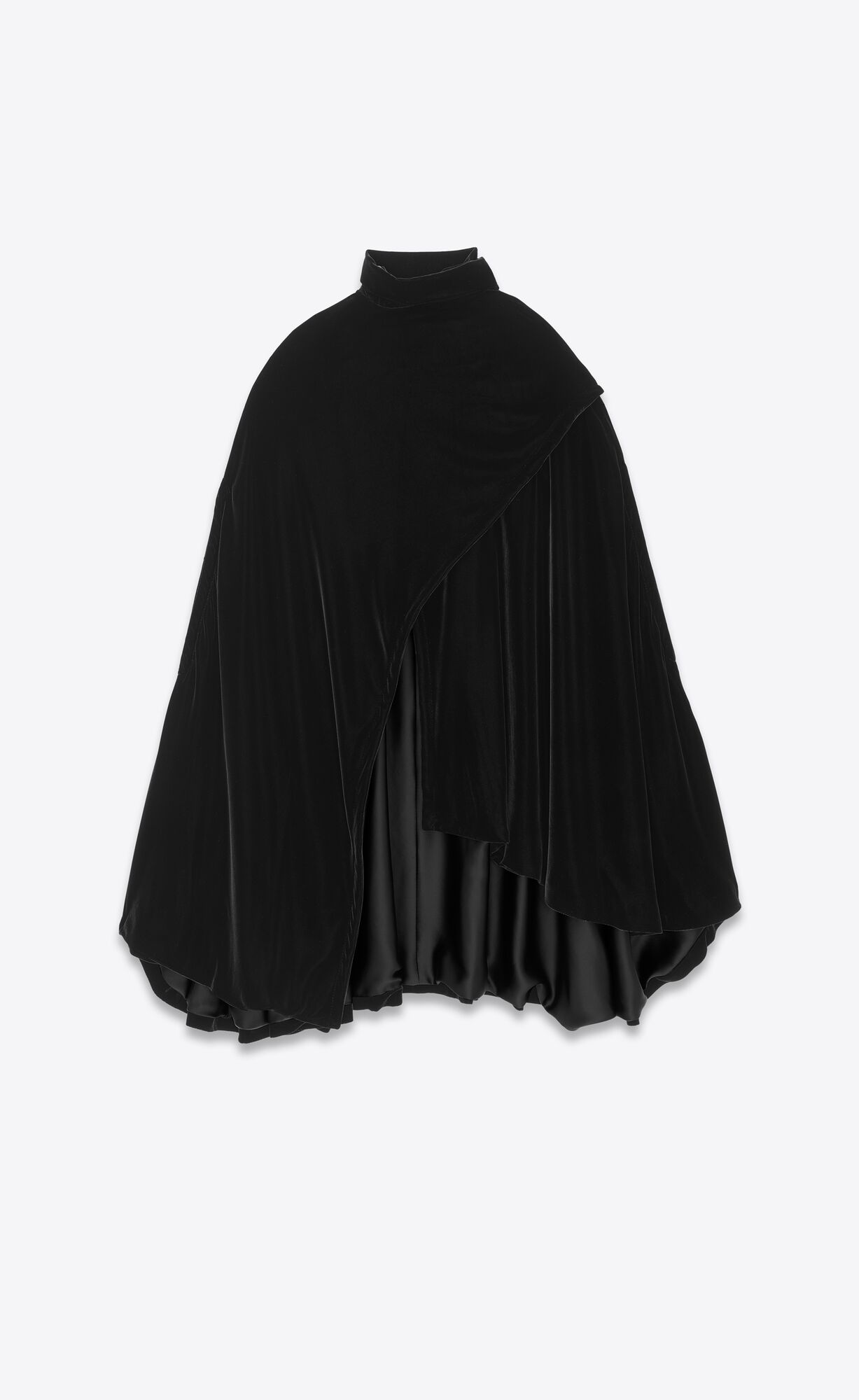 YSL Cape In Velvet Noir | 04528-NOGR