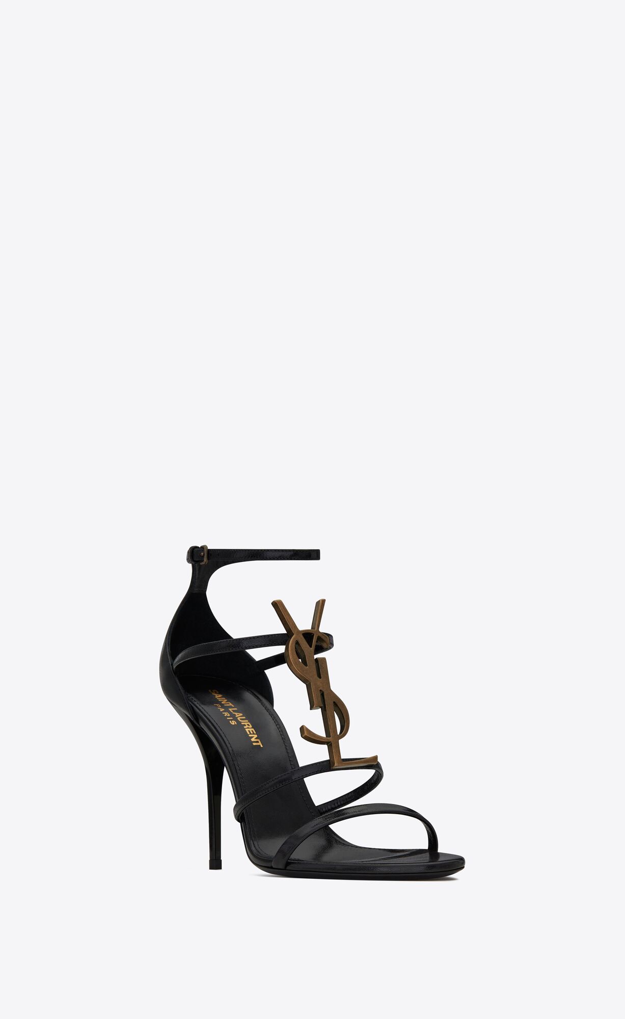 YSL Cassandra Sandals In Smooth Kozene Čierne | 96027-FGPN