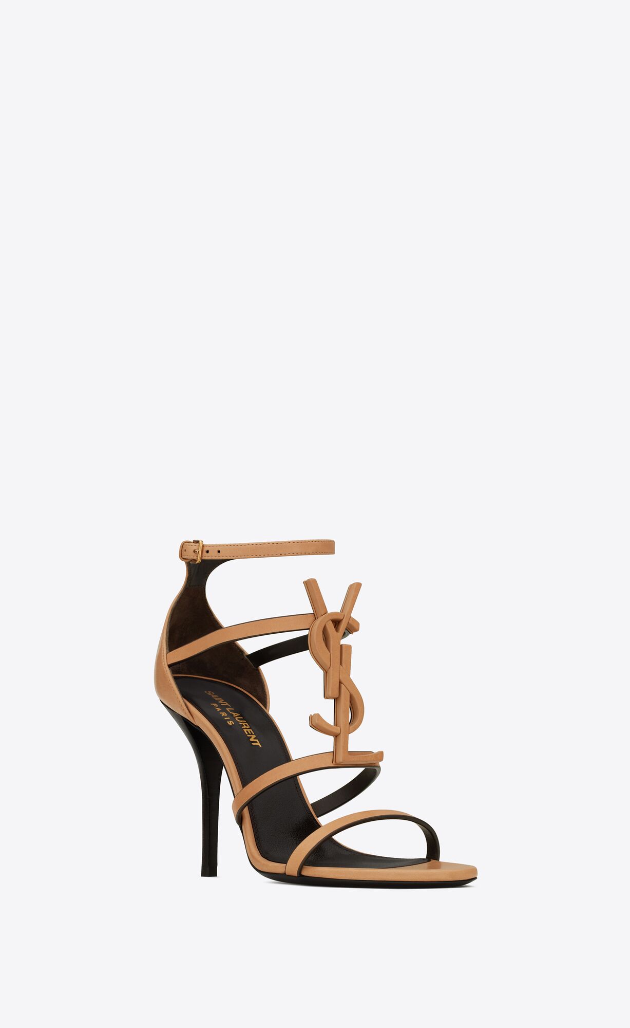 YSL Cassandra Sandals In Vegetable-tanned Kozene Zlate | 76120-WQGM