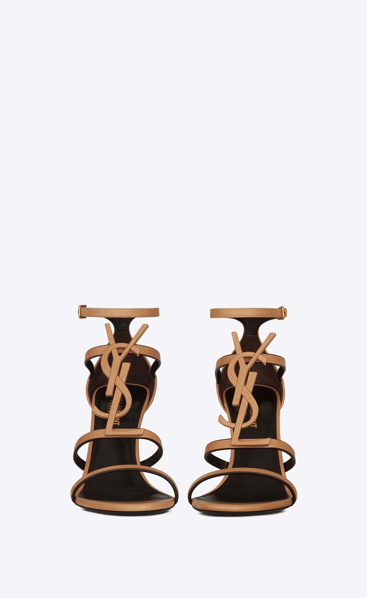 YSL Cassandra Sandals In Vegetable-tanned Kozene Zlate | 76120-WQGM