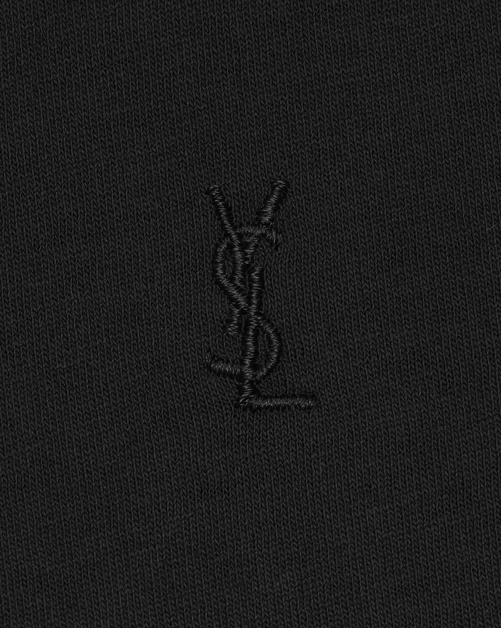 YSL Cassandre Cropped T-shirt Čierne | 75419-VKAC