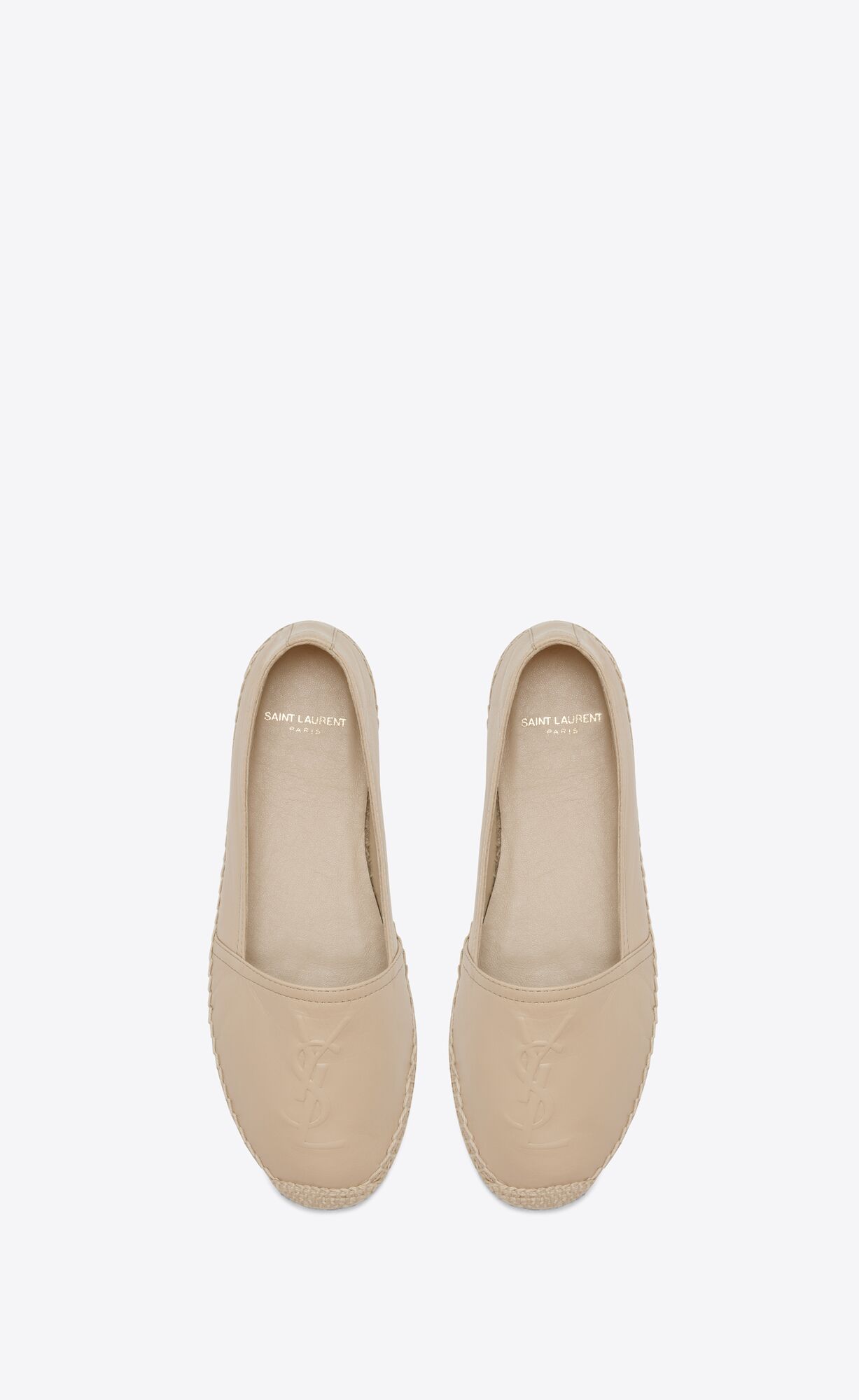 YSL Cassandre Espadrilles In Lambskin Powder | 01276-ZTSP