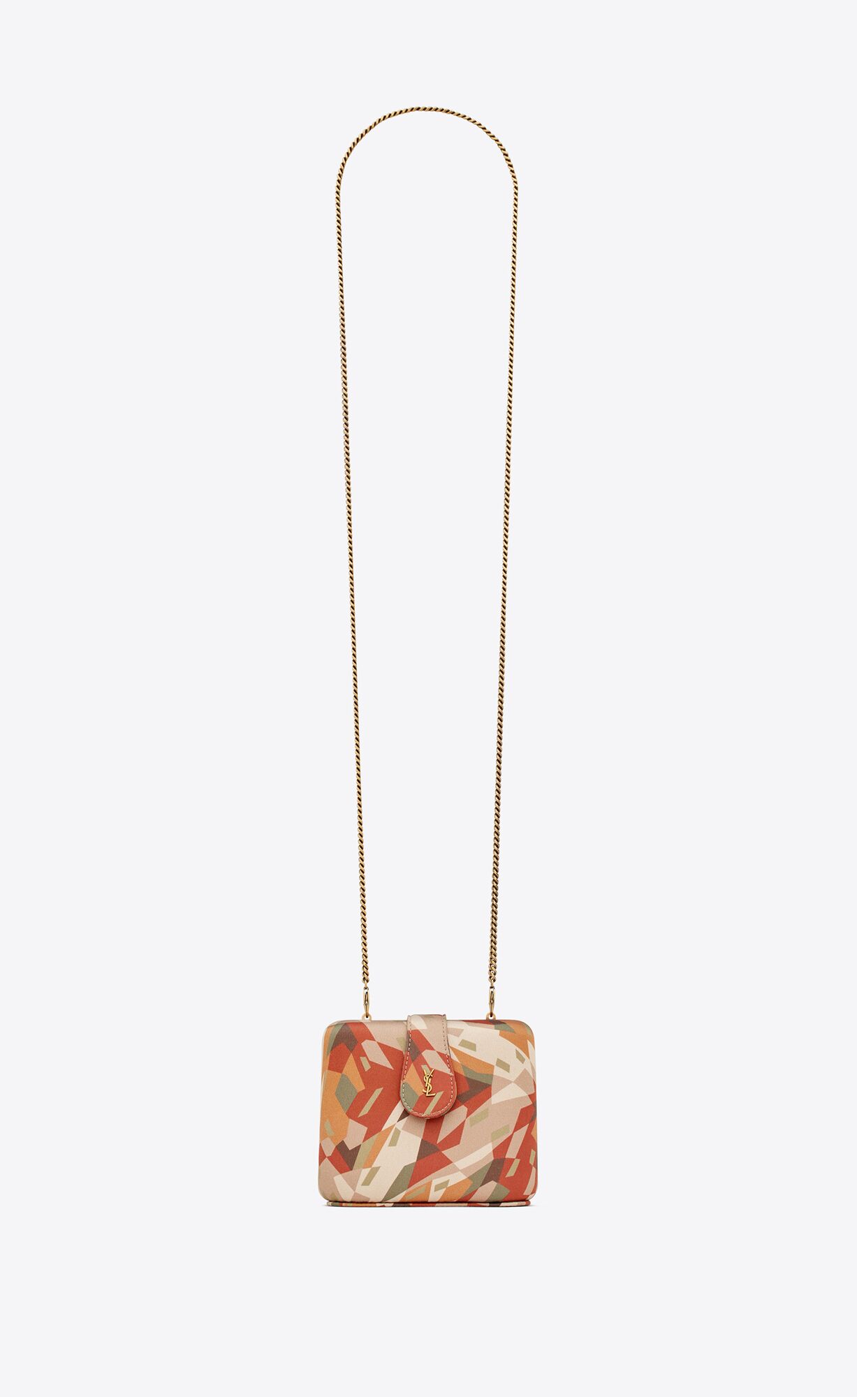 YSL Cassandre Jewelry Box On Chain In Printed Satin Viacfarebný | 23145-VCRZ