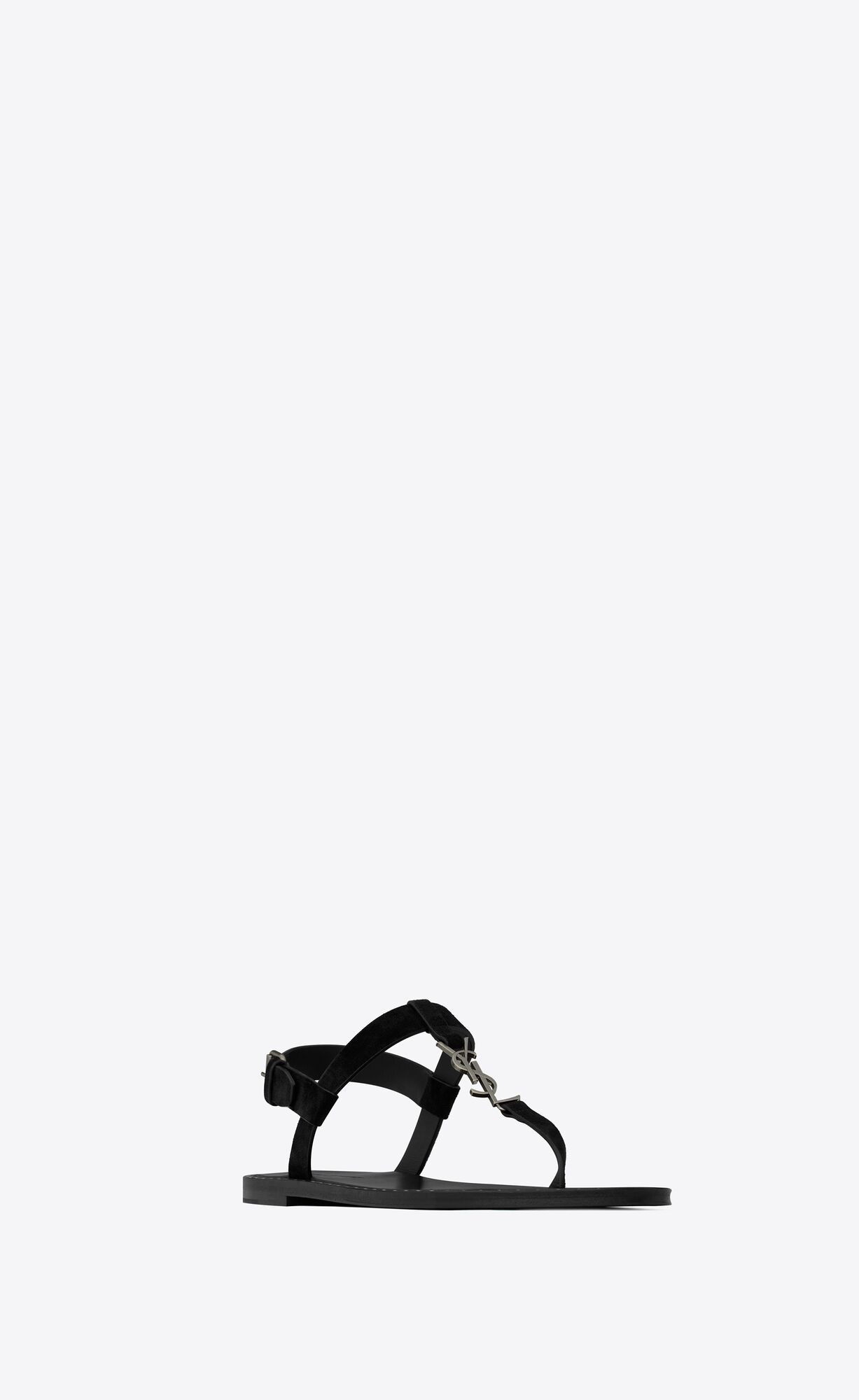 YSL Cassandre Sandals In Semisove Čierne | 95370-EBDA