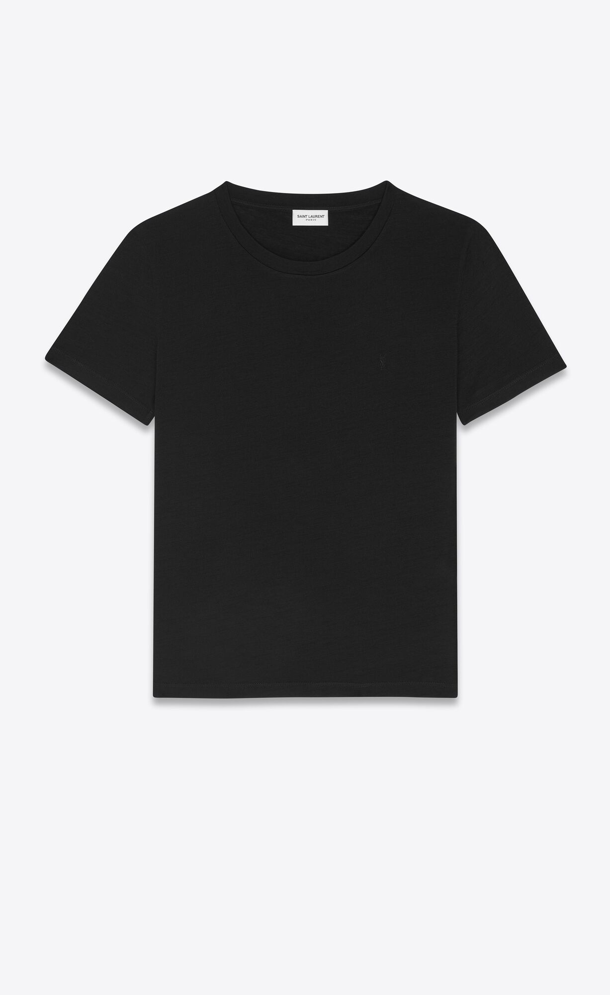 YSL Cassandre T-shirt In Vlna Jersey Noir | 27093-YQCU