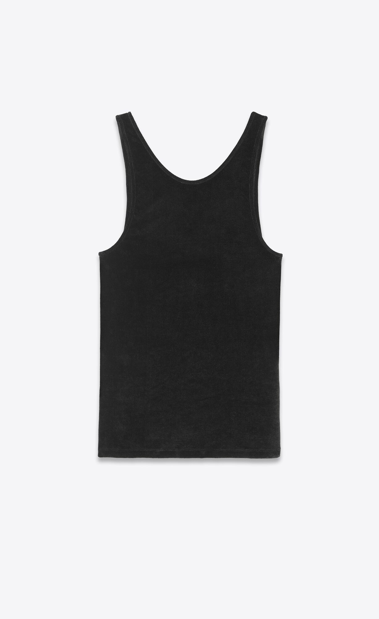 YSL Cassandre Tank Top In Velvet Noir | 74531-WUYB