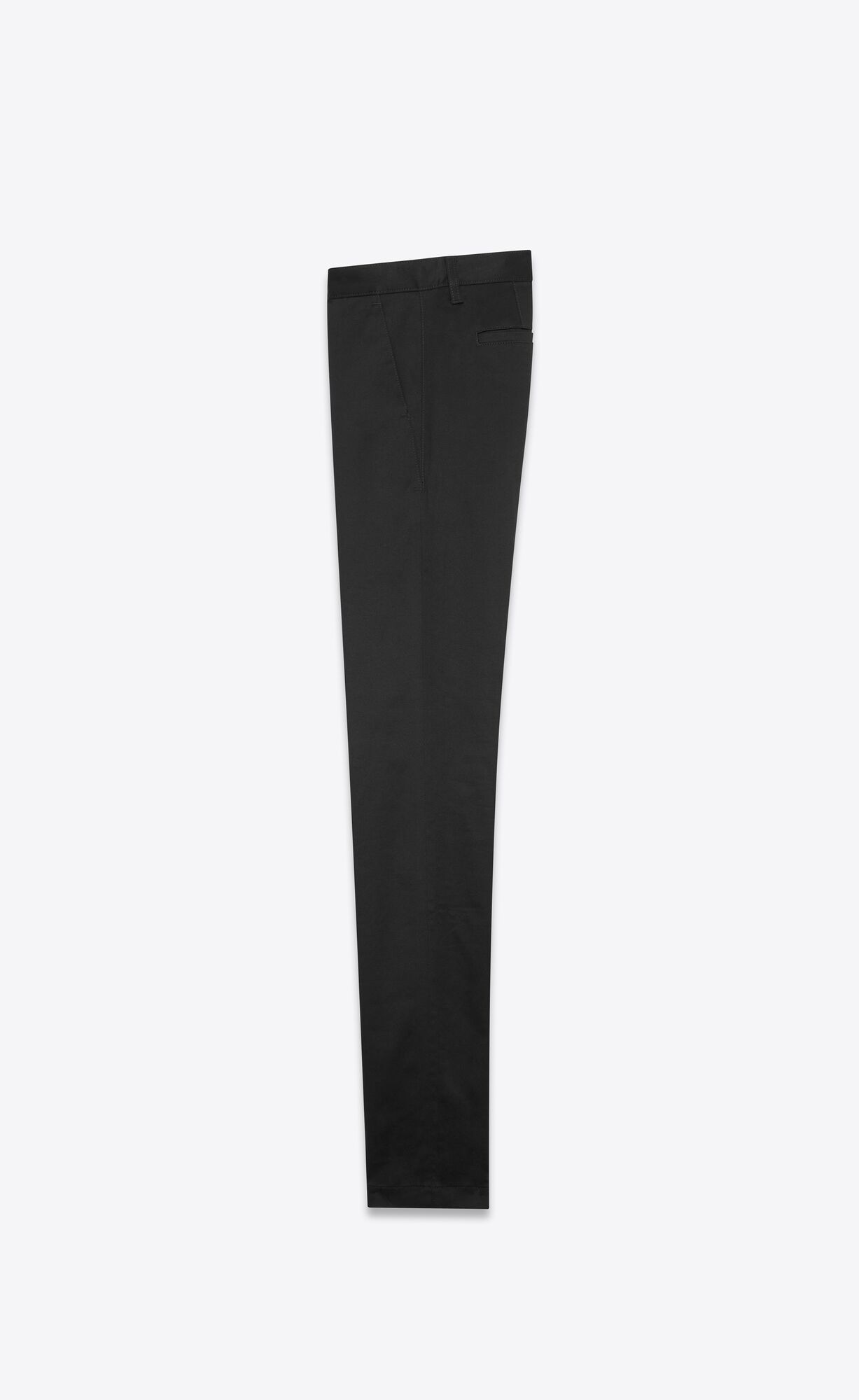 YSL Chino Pants In Black Raw Stretch Gabardine Čierne | 13597-PHEX