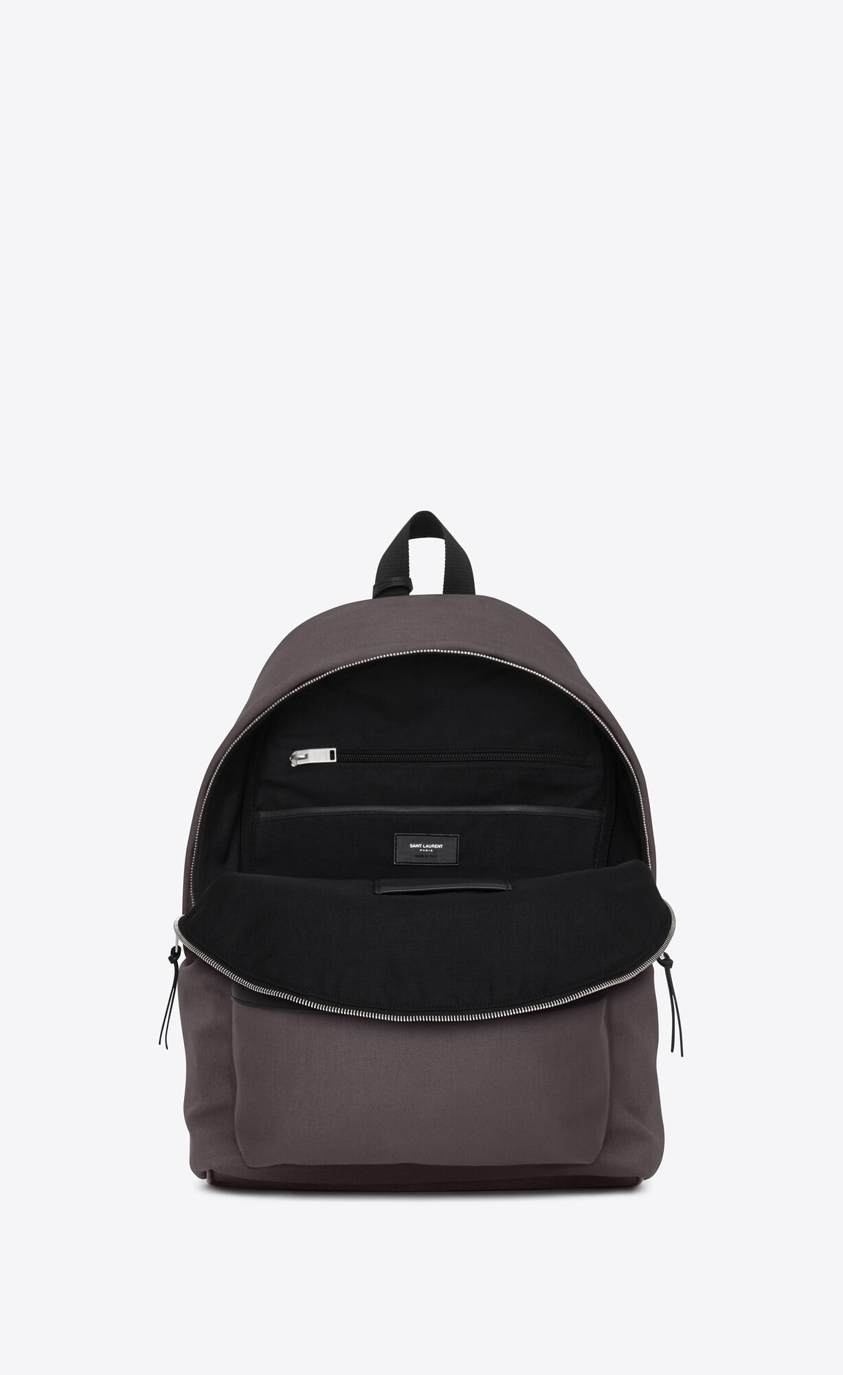 YSL City Backpack In Nylon Platene And Kozene Storm | 89213-VWBO