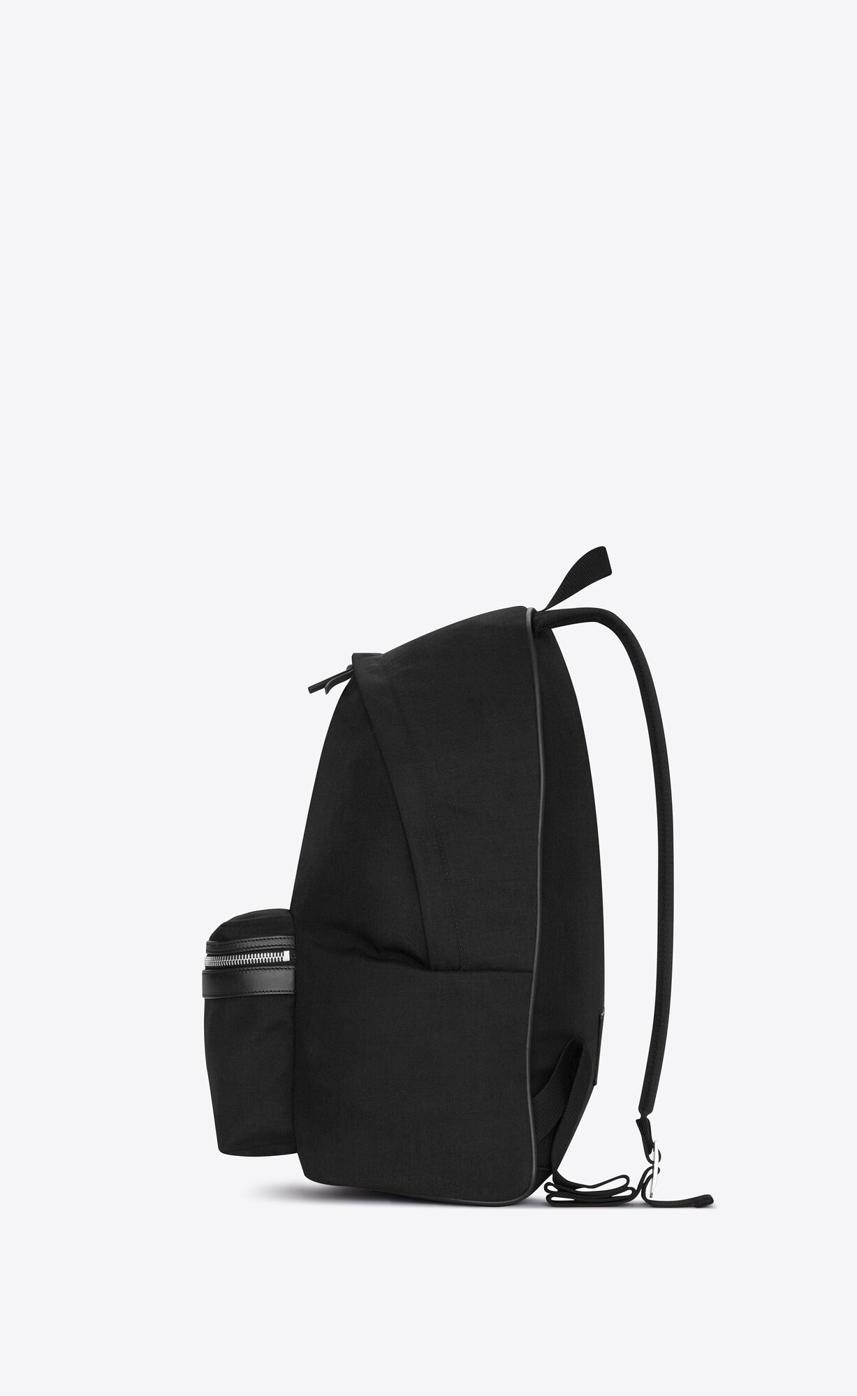 YSL City Backpack In Platene, Nylon And Kozene Čierne | 08962-SQYO