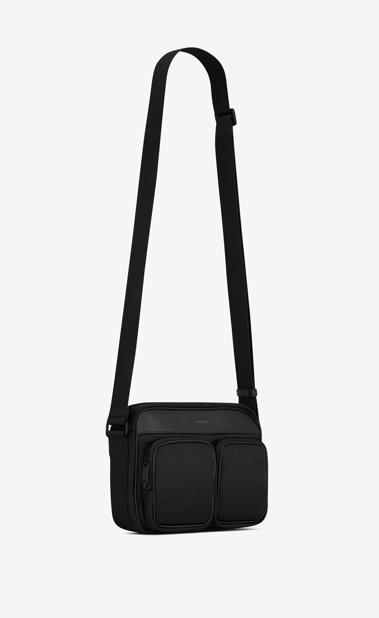 YSL City Saint Laurent New Camera Bag In Econyl® Regenerated Nylon Čierne | 93615-YRBJ