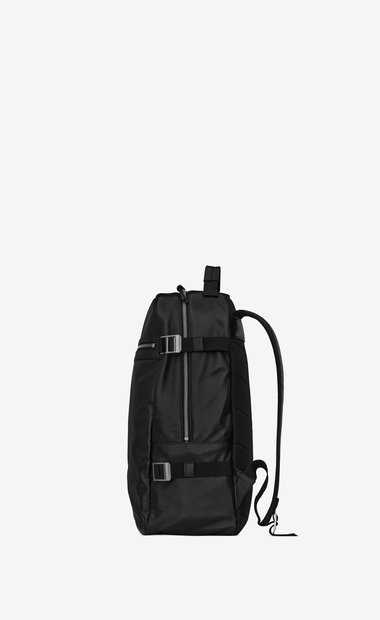 YSL City Treking Backpack In Lambskin And Nylon Čierne | 52306-FZRK