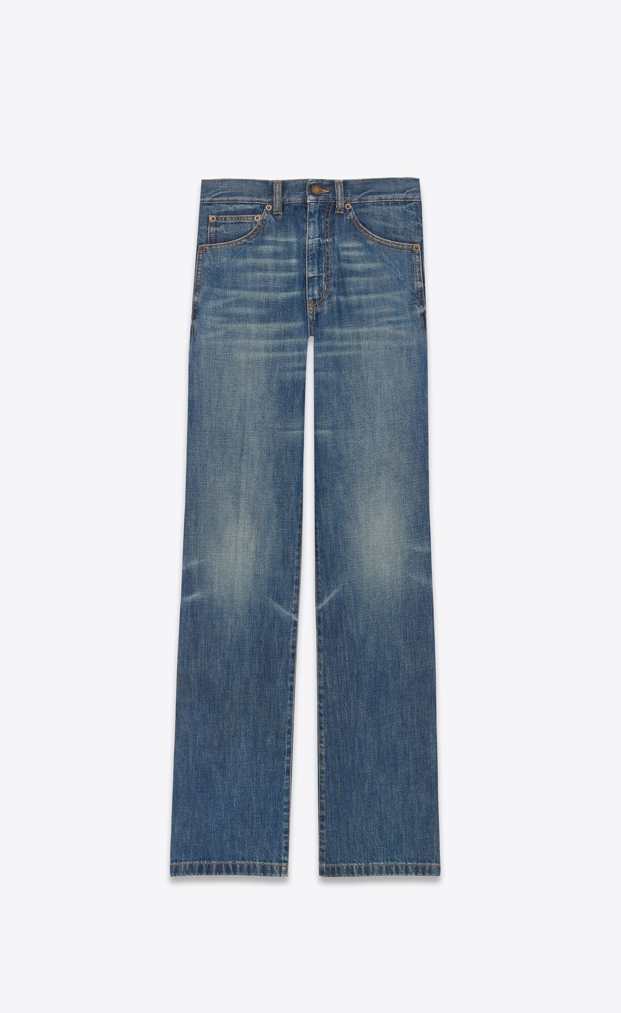 YSL Clyde Jeans Modre | 56492-QCDP