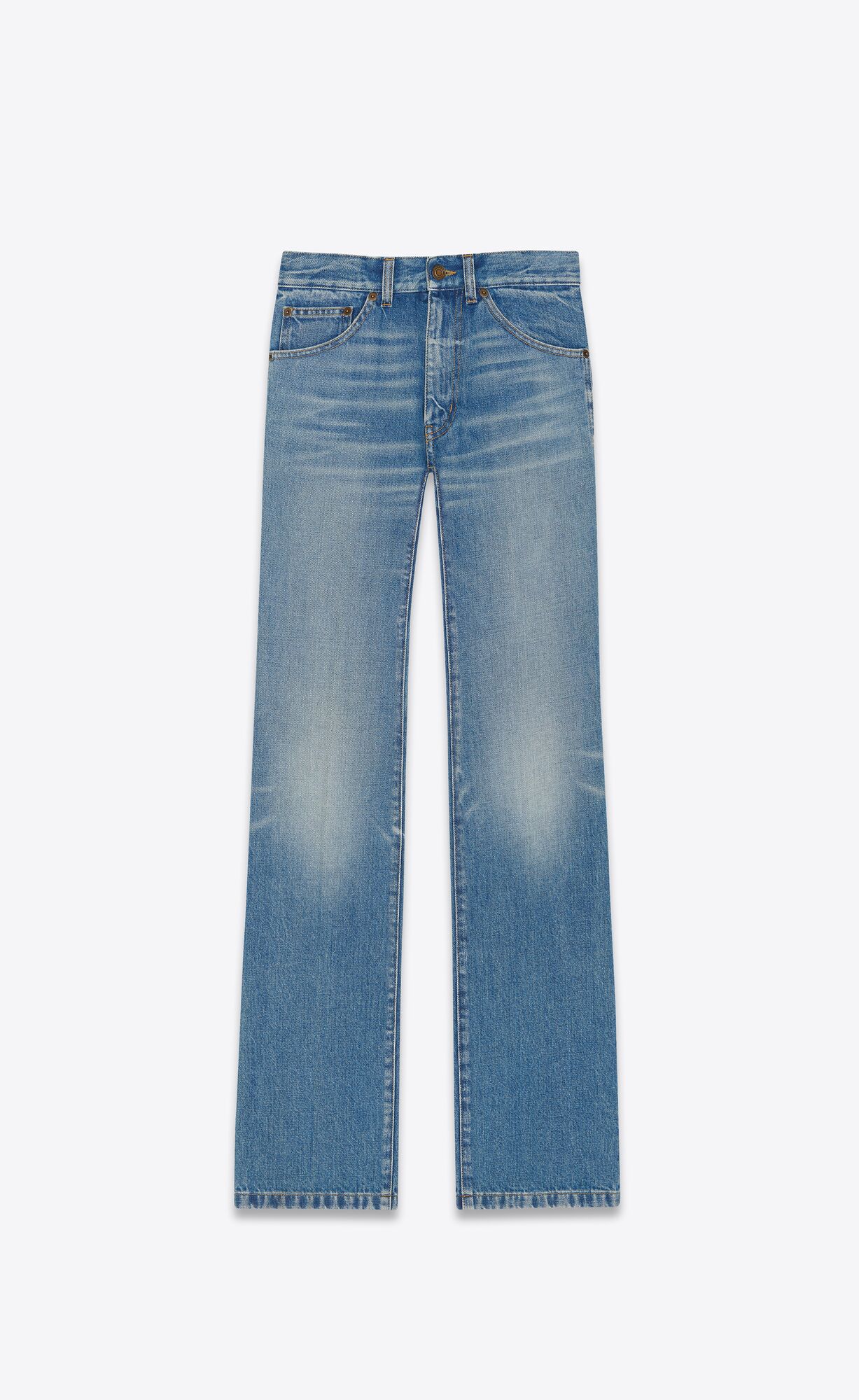 YSL Clyde Jeans Modre | 85720-UVTZ