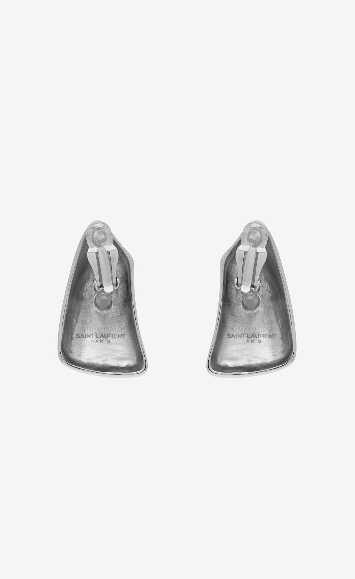 YSL Comet Earrings In Metal Palladium | 64508-MNFO