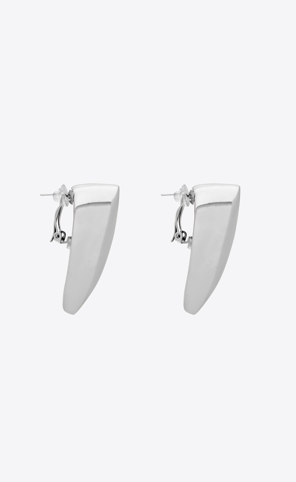 YSL Comet Earrings In Metal Palladium | 64508-MNFO