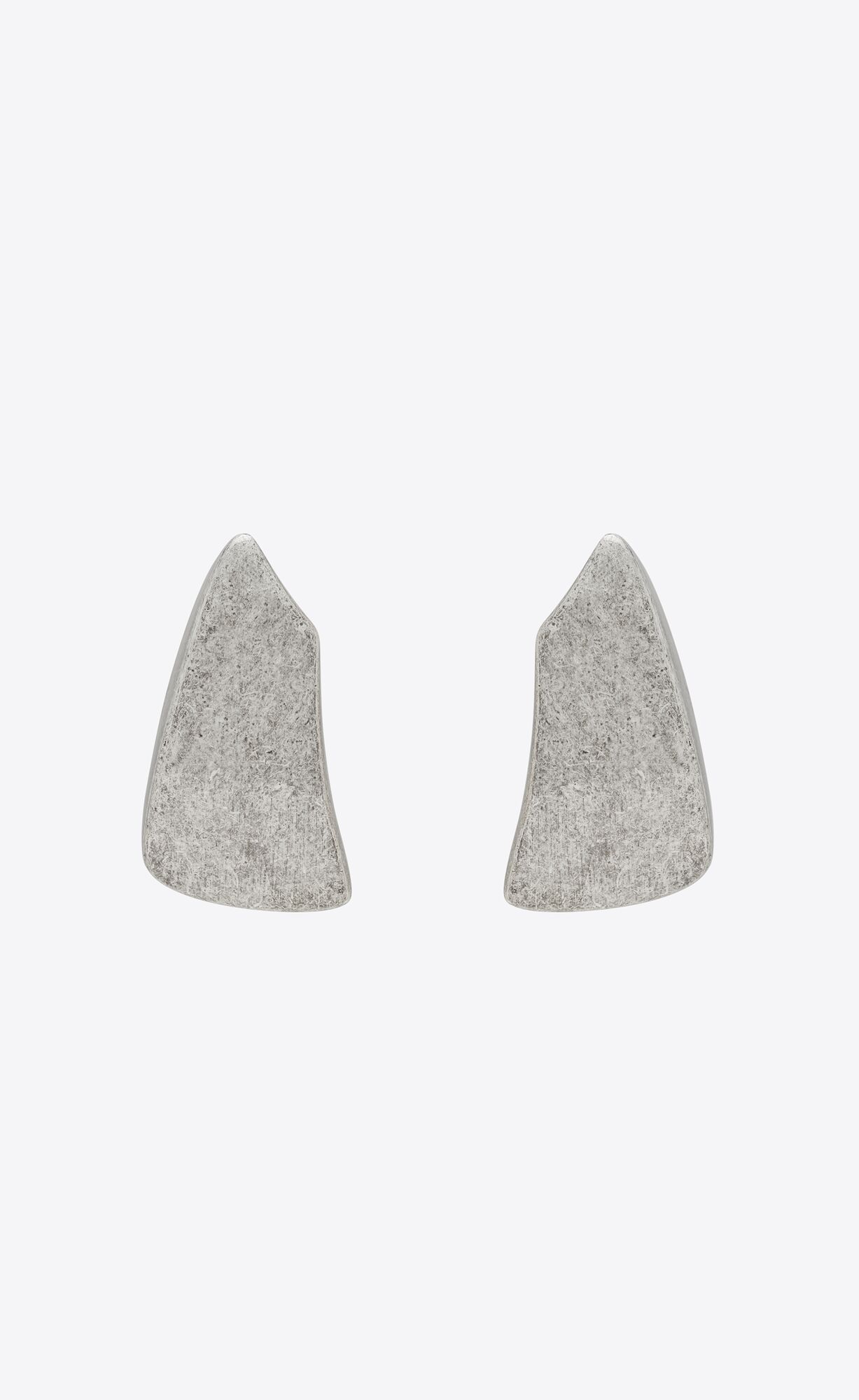 YSL Comet Earrings In Metal Strieborne | 71695-UAGY