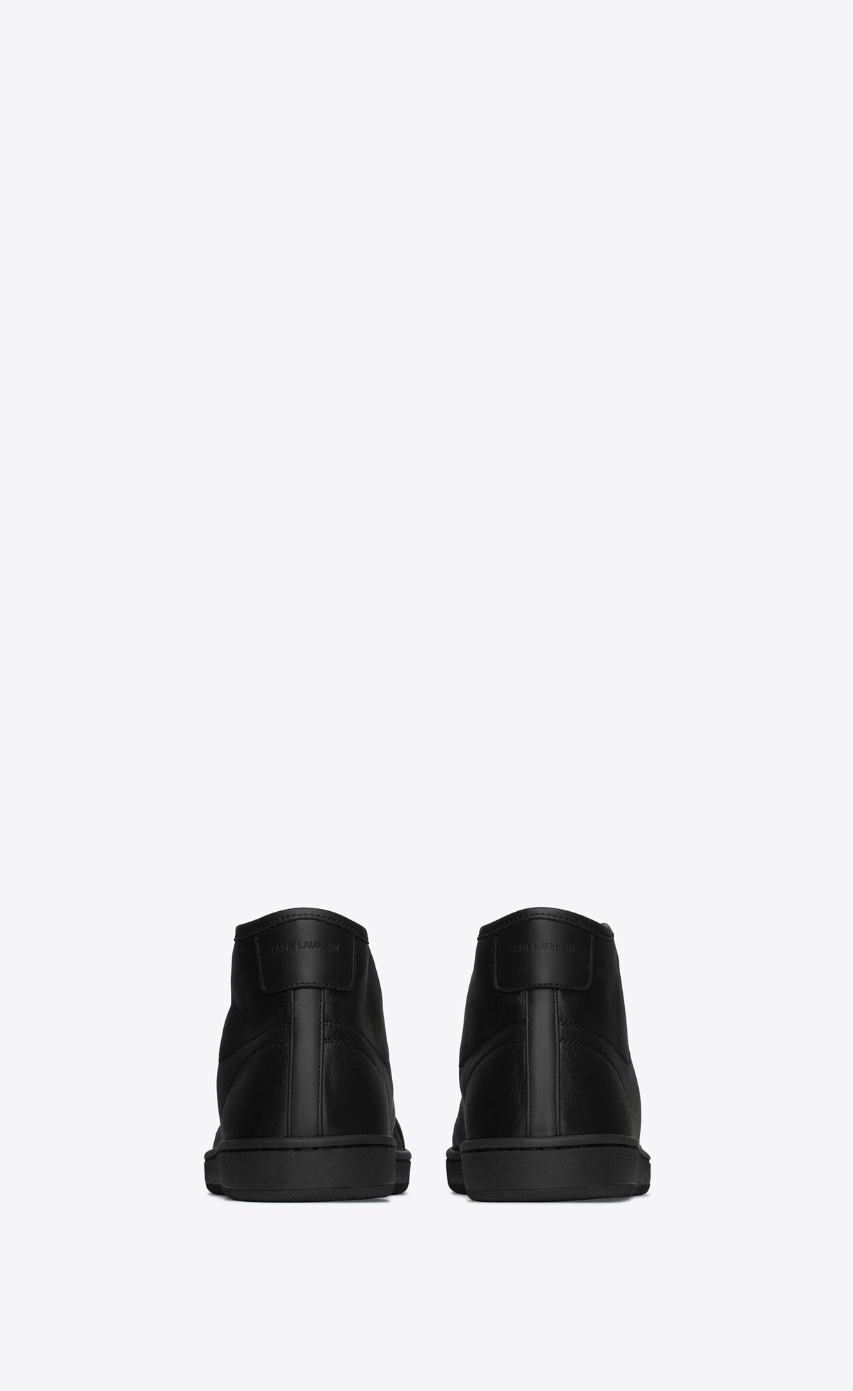 YSL Court Klasické Sl/39 Stredne-top Sneakers In Kozene Noir | 84139-ZGDC